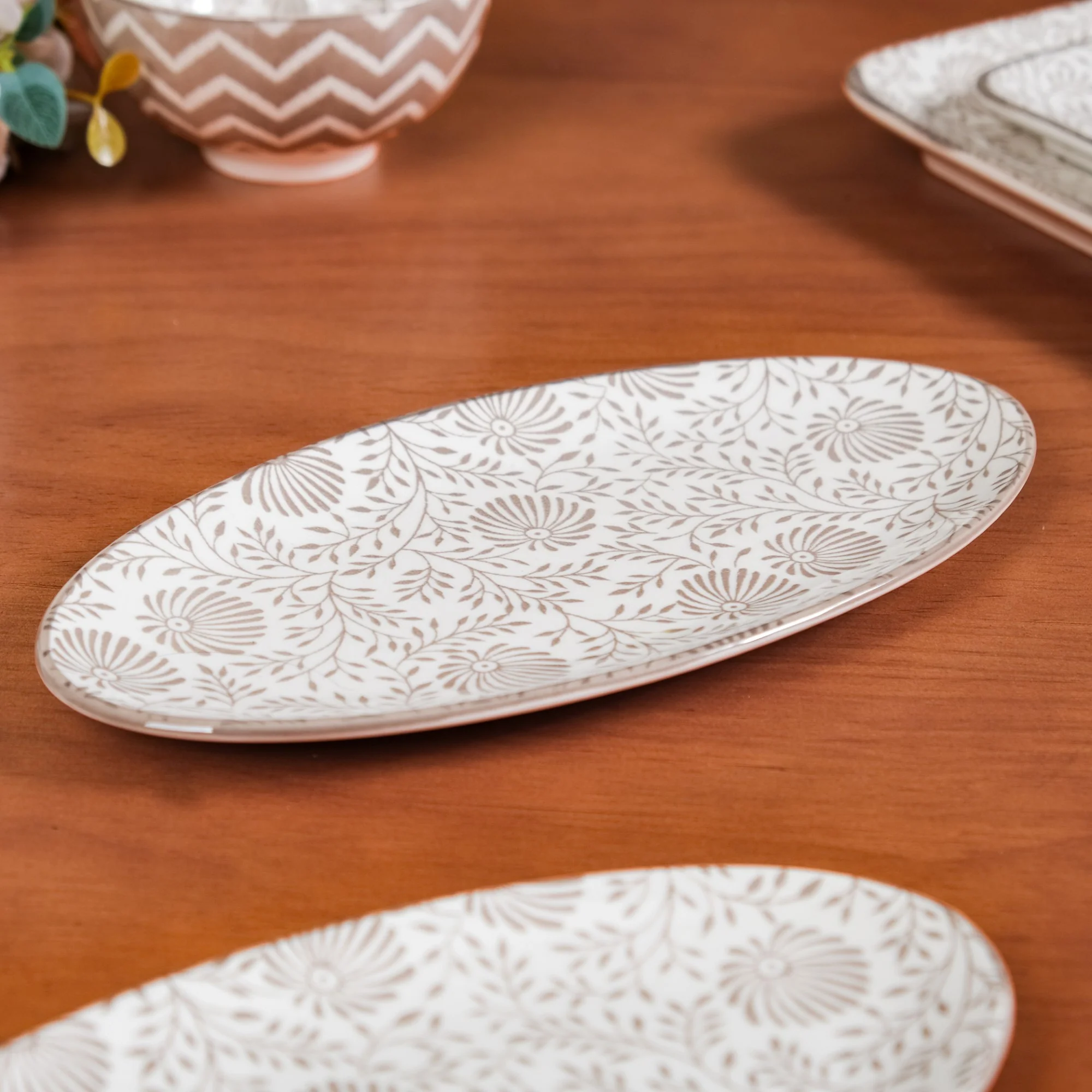 Floral Fiesta Oval Serving Platters Set Of 2 - Image 8