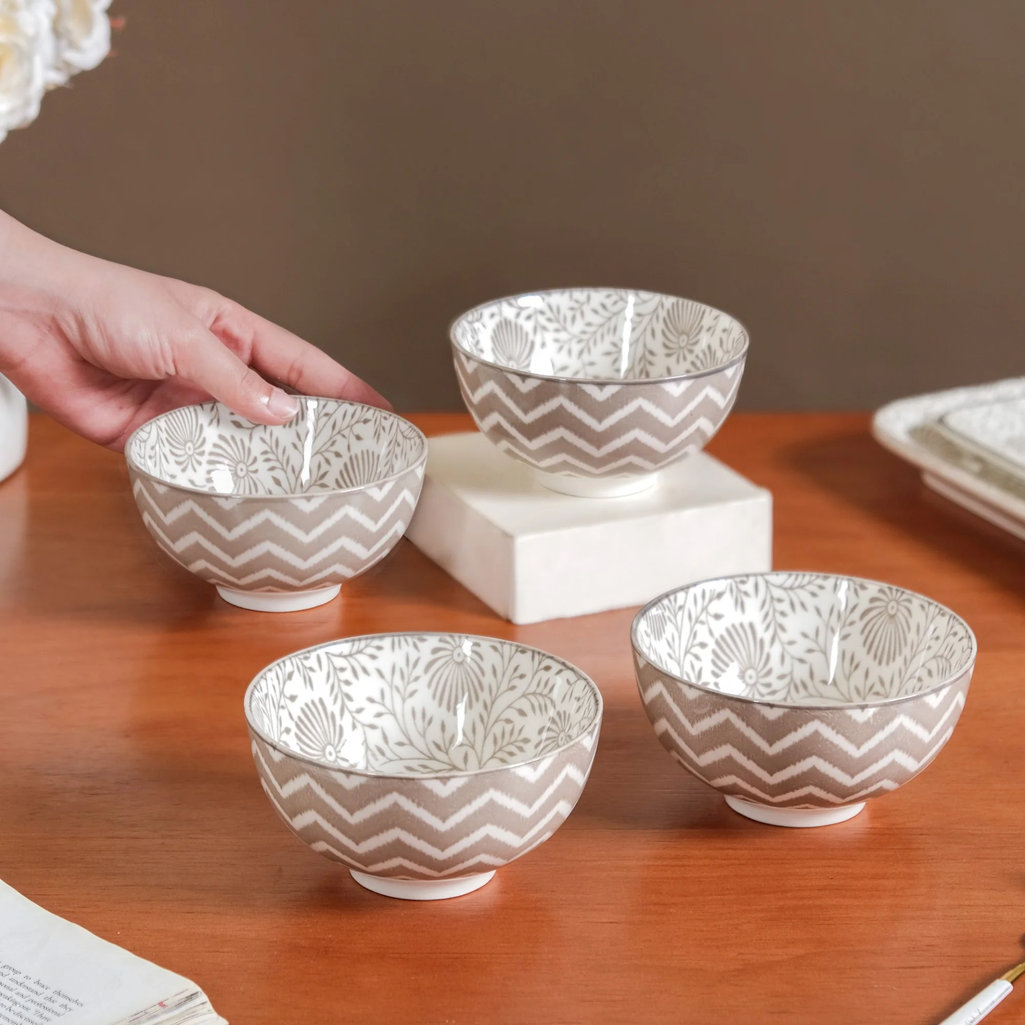 Floral Fiesta Snack Bowls Set Of 4 320ml - Image 2
