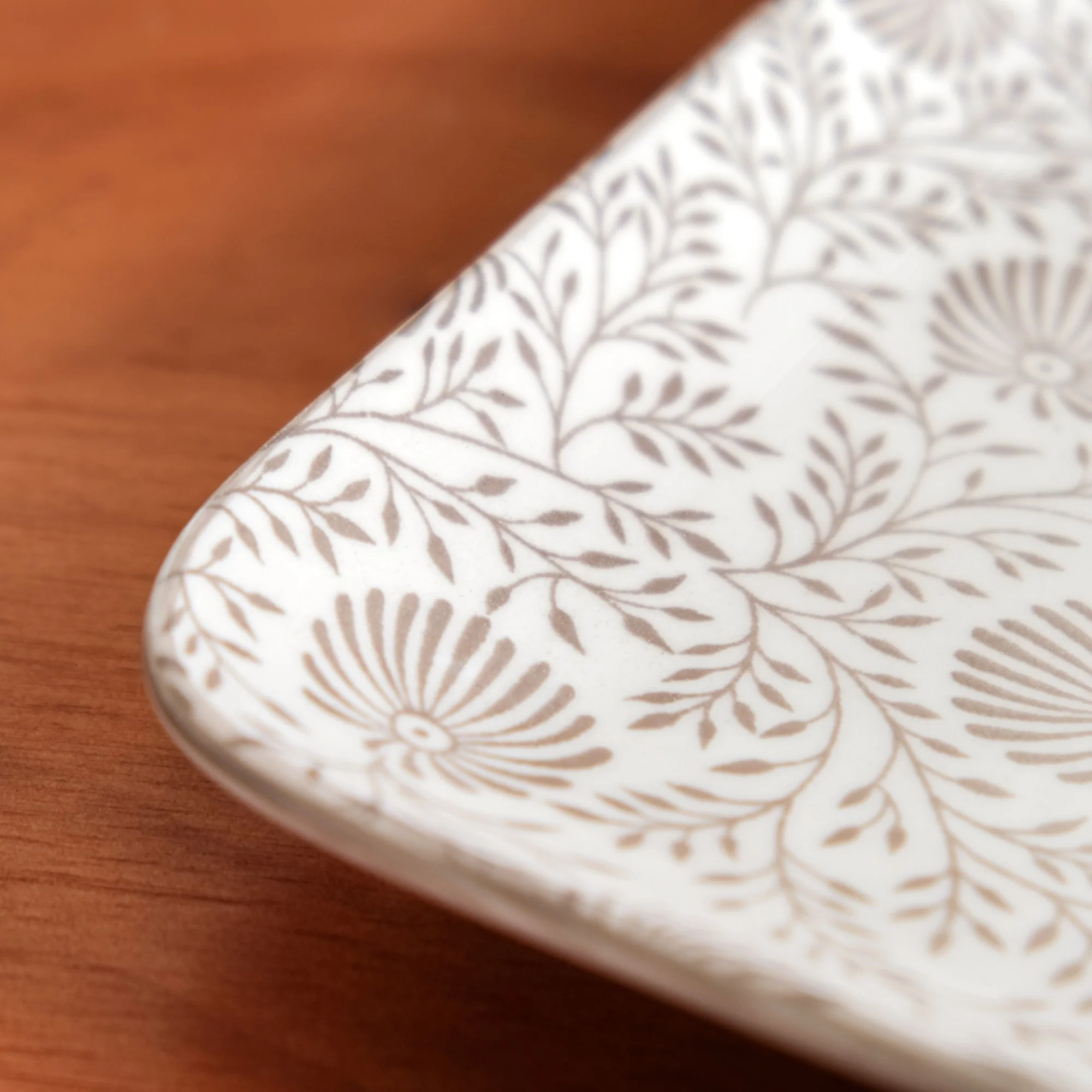 Floral Fiesta Square Snack Plates Set Of 4 7x7 Inch - Image 7
