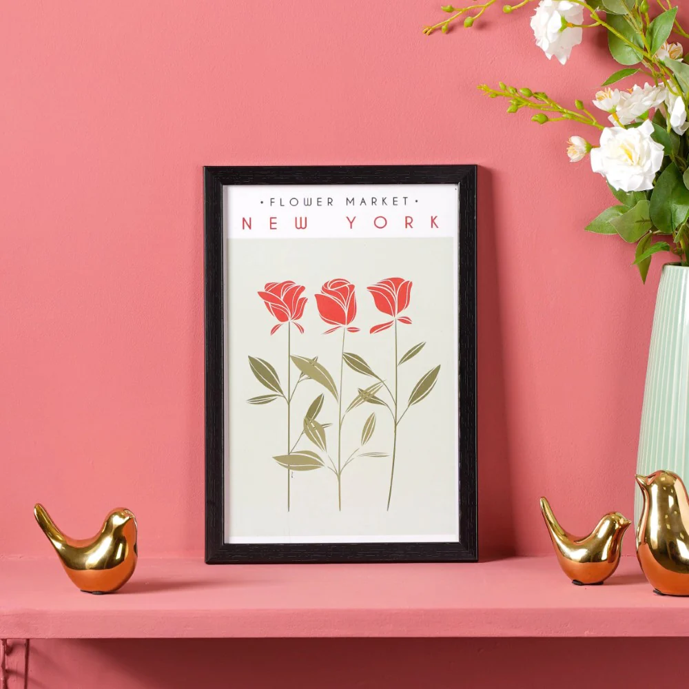 Floral Framed Wall Art Set Of 2 13x9 Inch - Image 3
