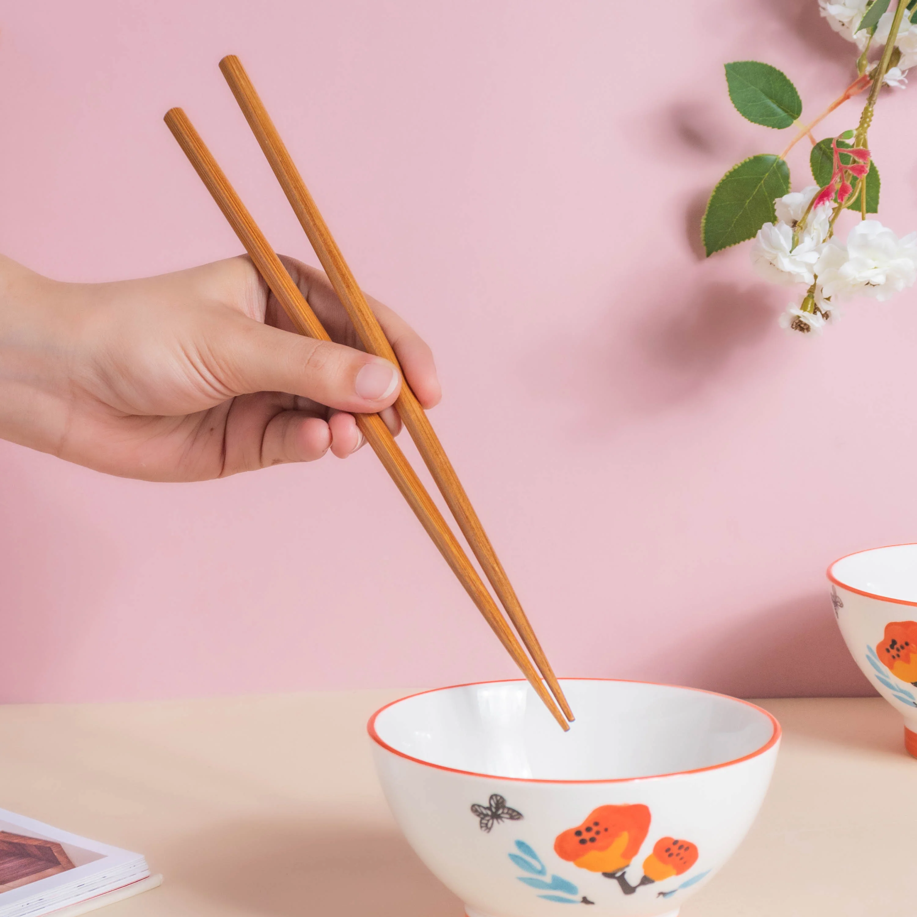 Floral Heart Snack Set For 4 - Image 5
