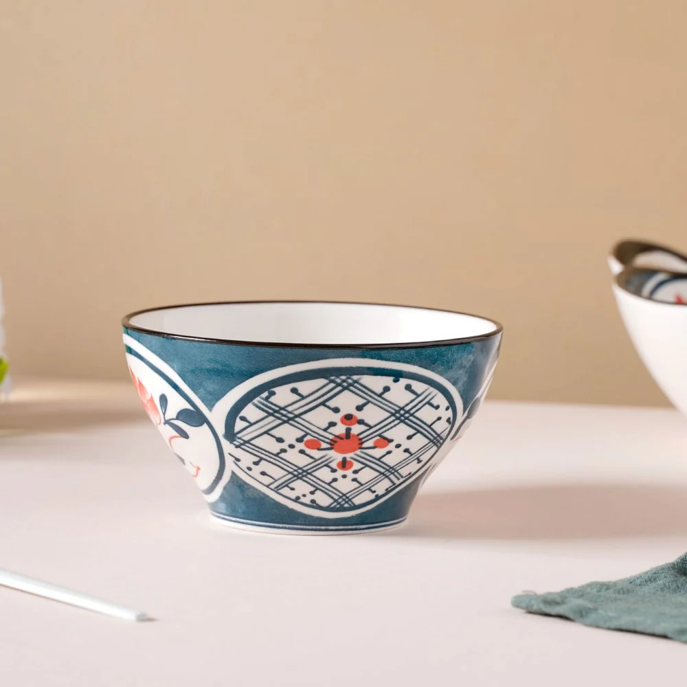 Floral Snack Bowl Set Of 4 With Gift Box - Image 13