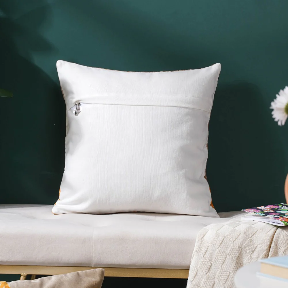 Floral Velvet Cushion Cover 16 inch - Image 6