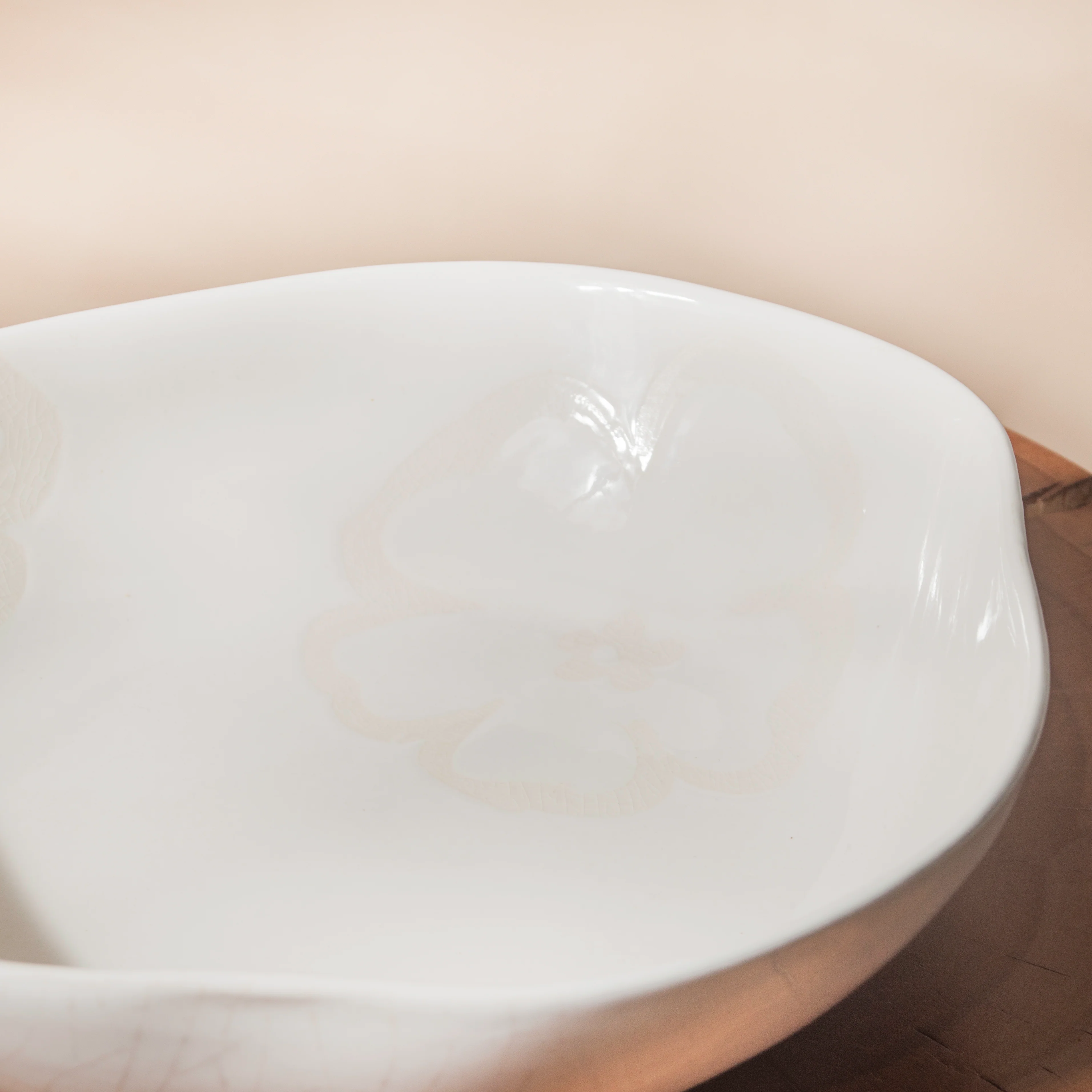 Floral White Serving Bowl 8 Inch 550 ml - Image 6
