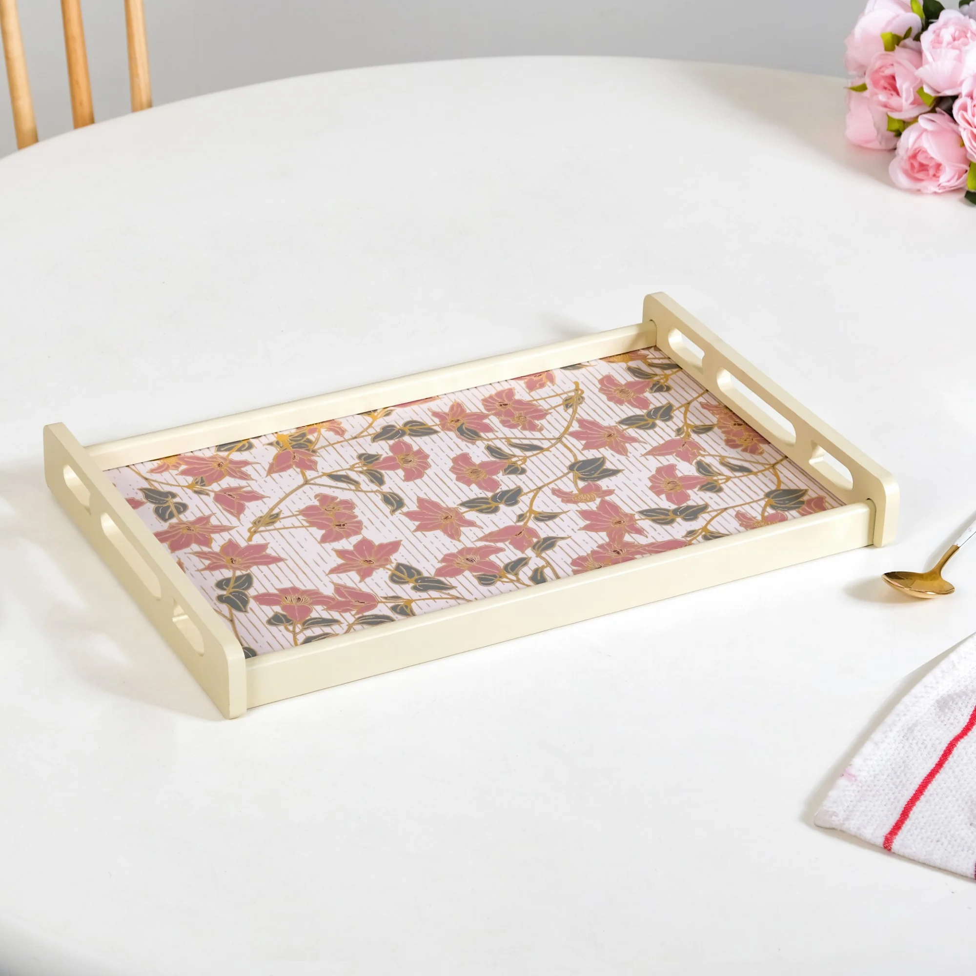 Florentia Wooden Serving Tray Set Of 2 - Image 7