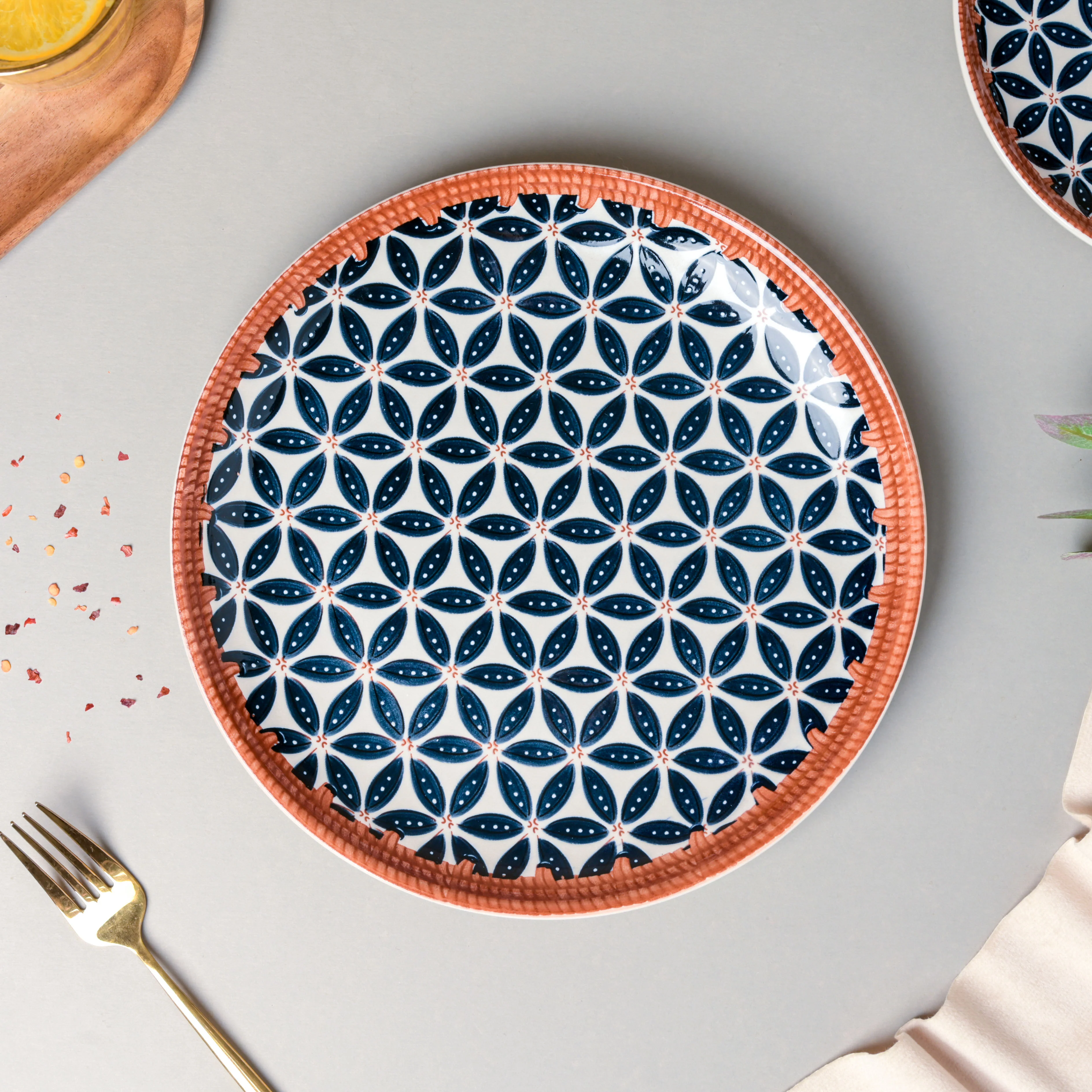 Floret Ceramic Dinner Plate 10 Inch - Image 5