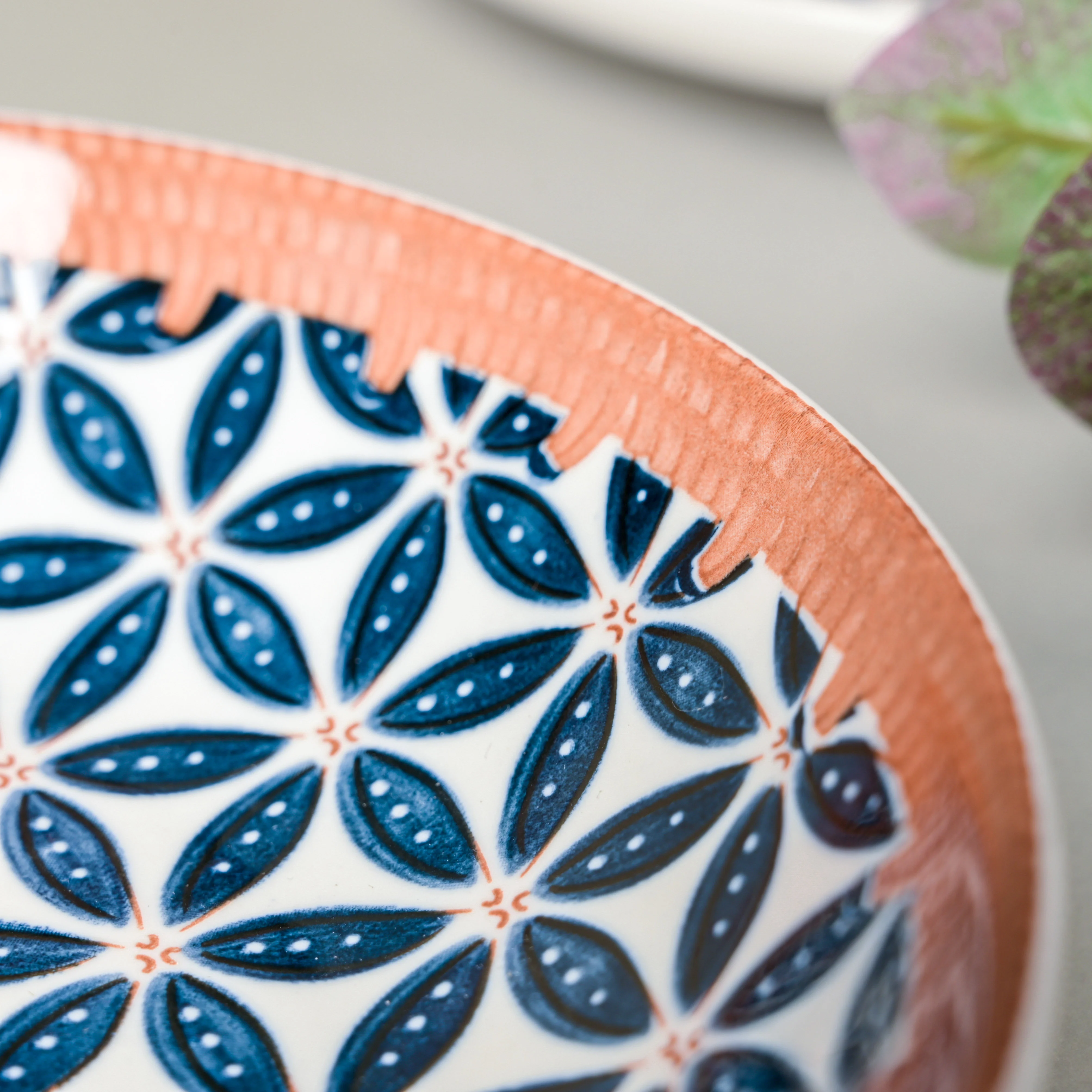 Floret Ceramic Snack Dish 8 Inch - Image 6