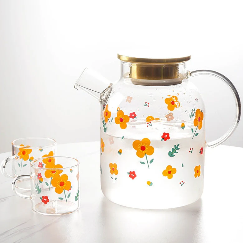 Florid Glass Teapot Large - Image 16