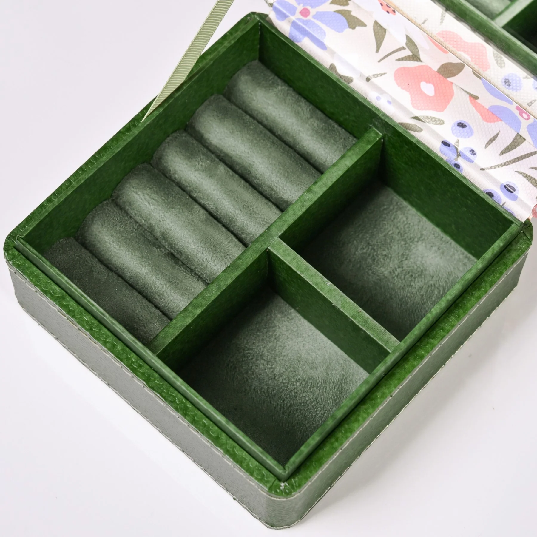 Florina Multi Section Jewellery Box With Mirror - Image 9