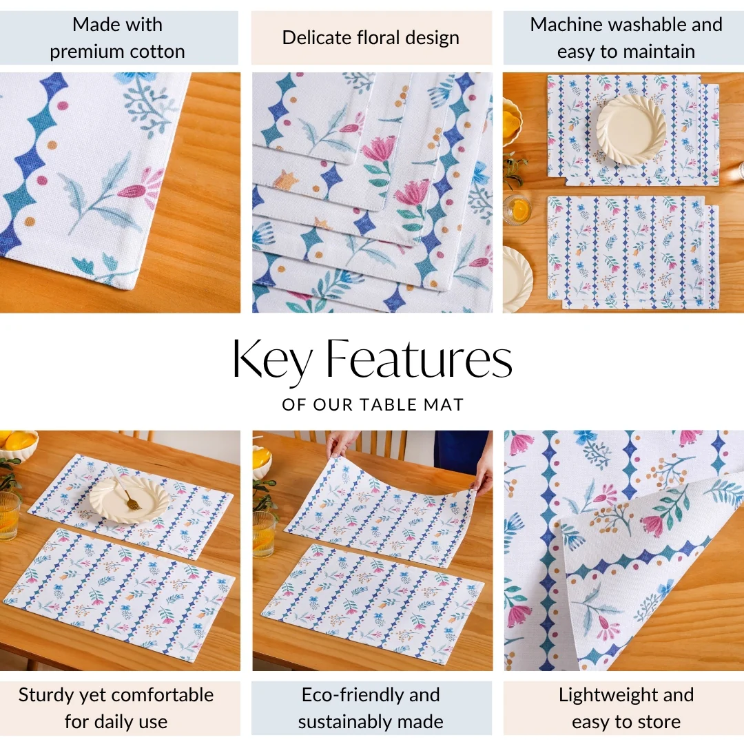 Florina Reversible Table Mat Set Of 4 - Image 5
