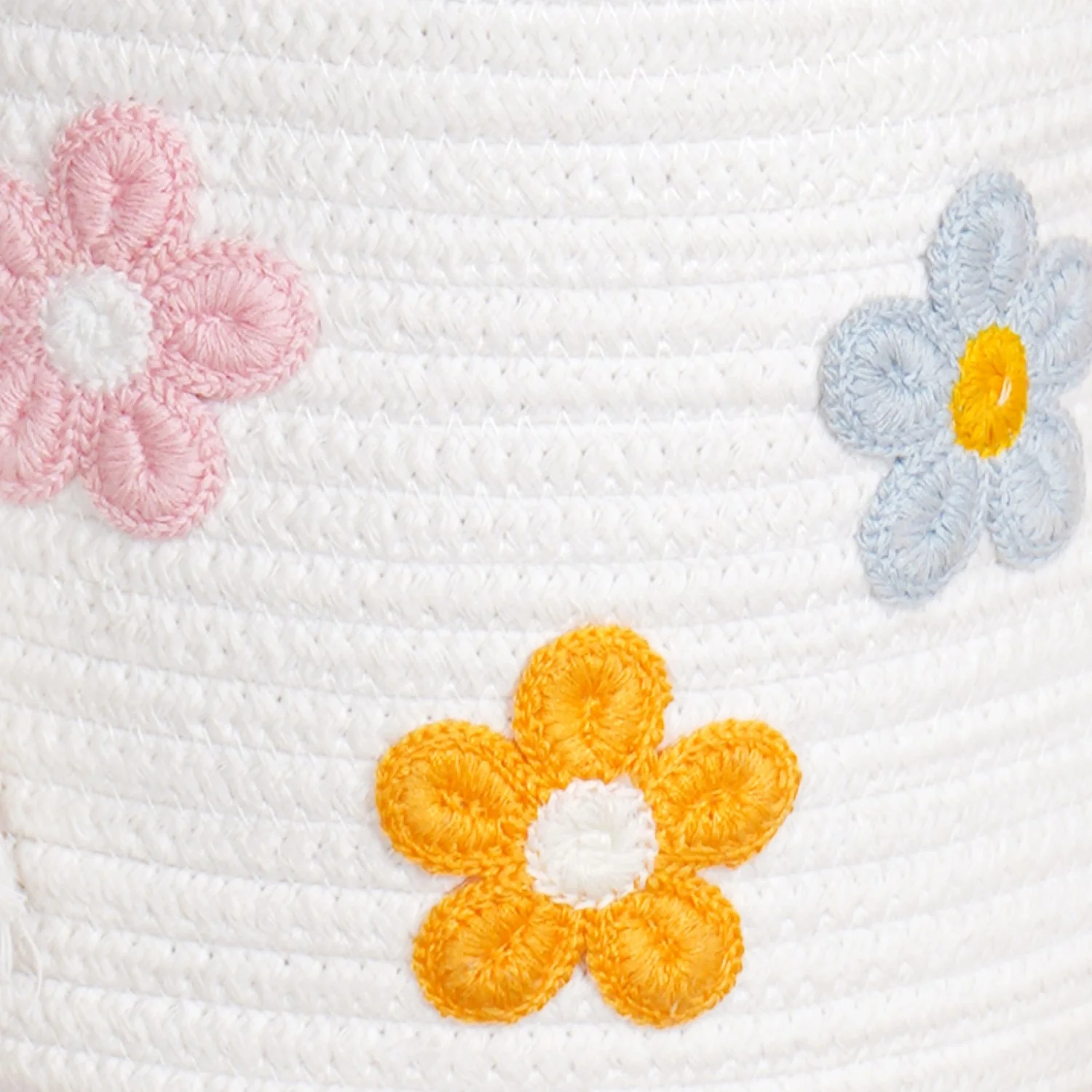 Flower Basket With Pink Handles 19cm - Image 8