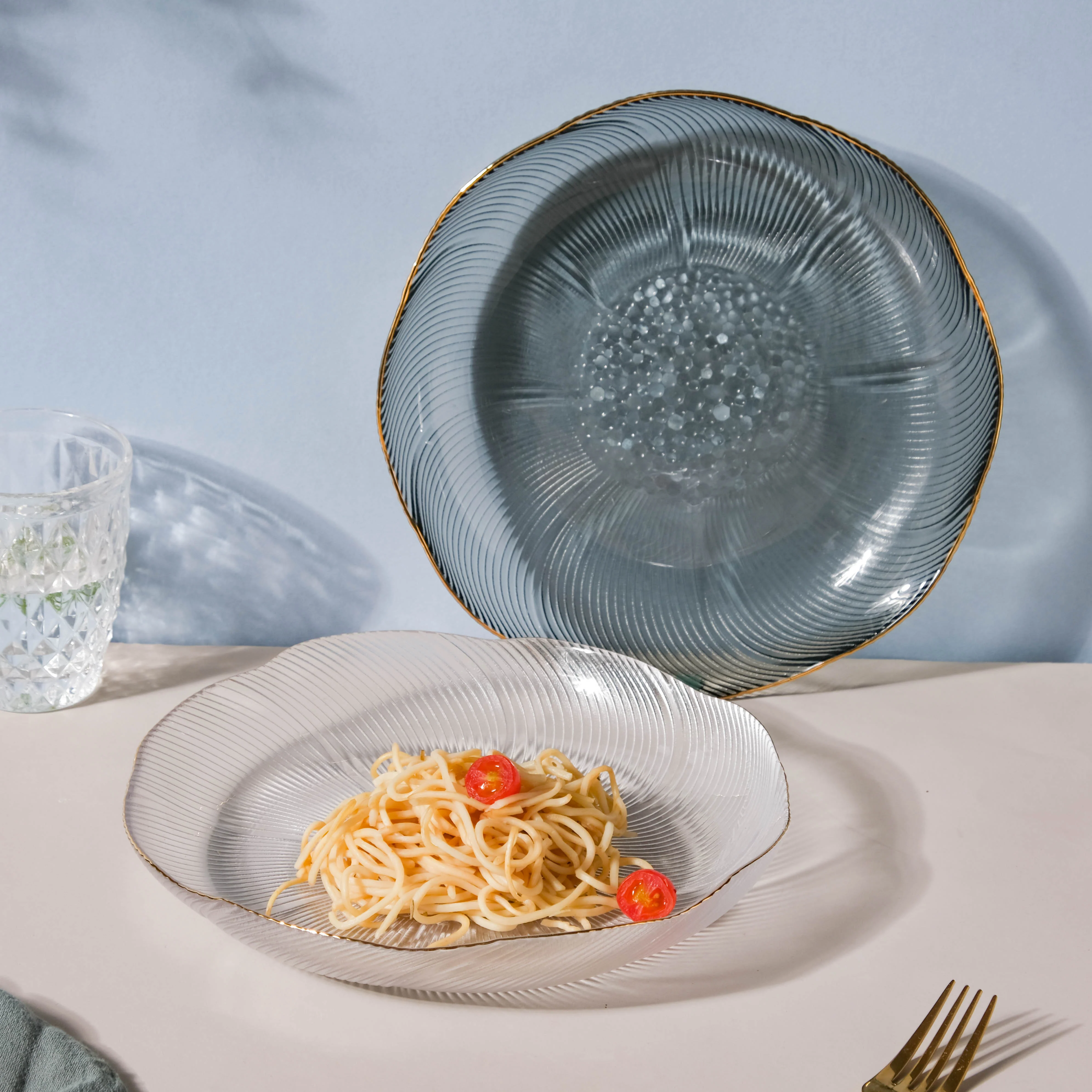 Flower Glass Pasta Plate - Image 5