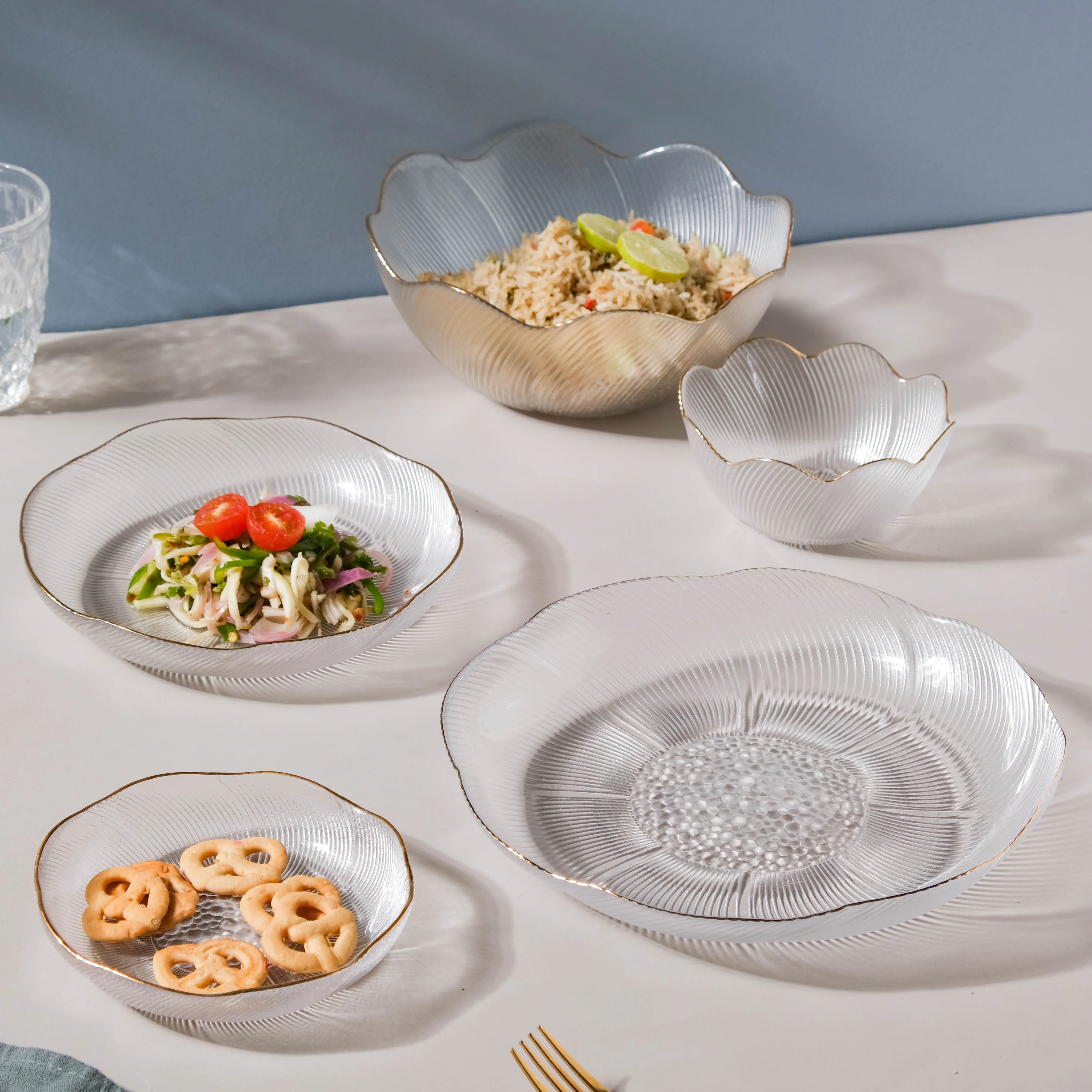 Flower Glass Pasta Plate - Image 7