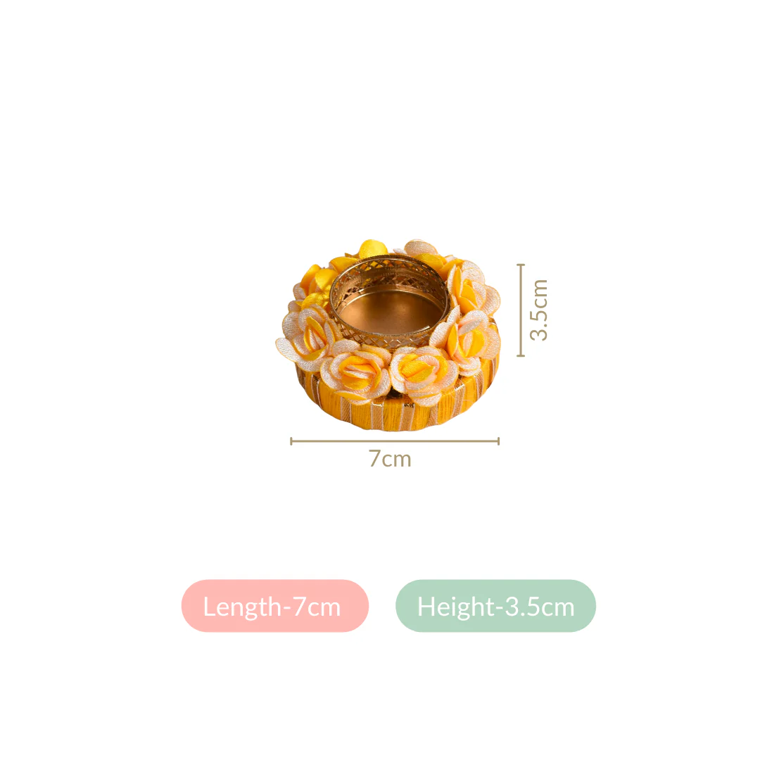 Flower Petal Tea Light Holders Set Of 6 - Image 4