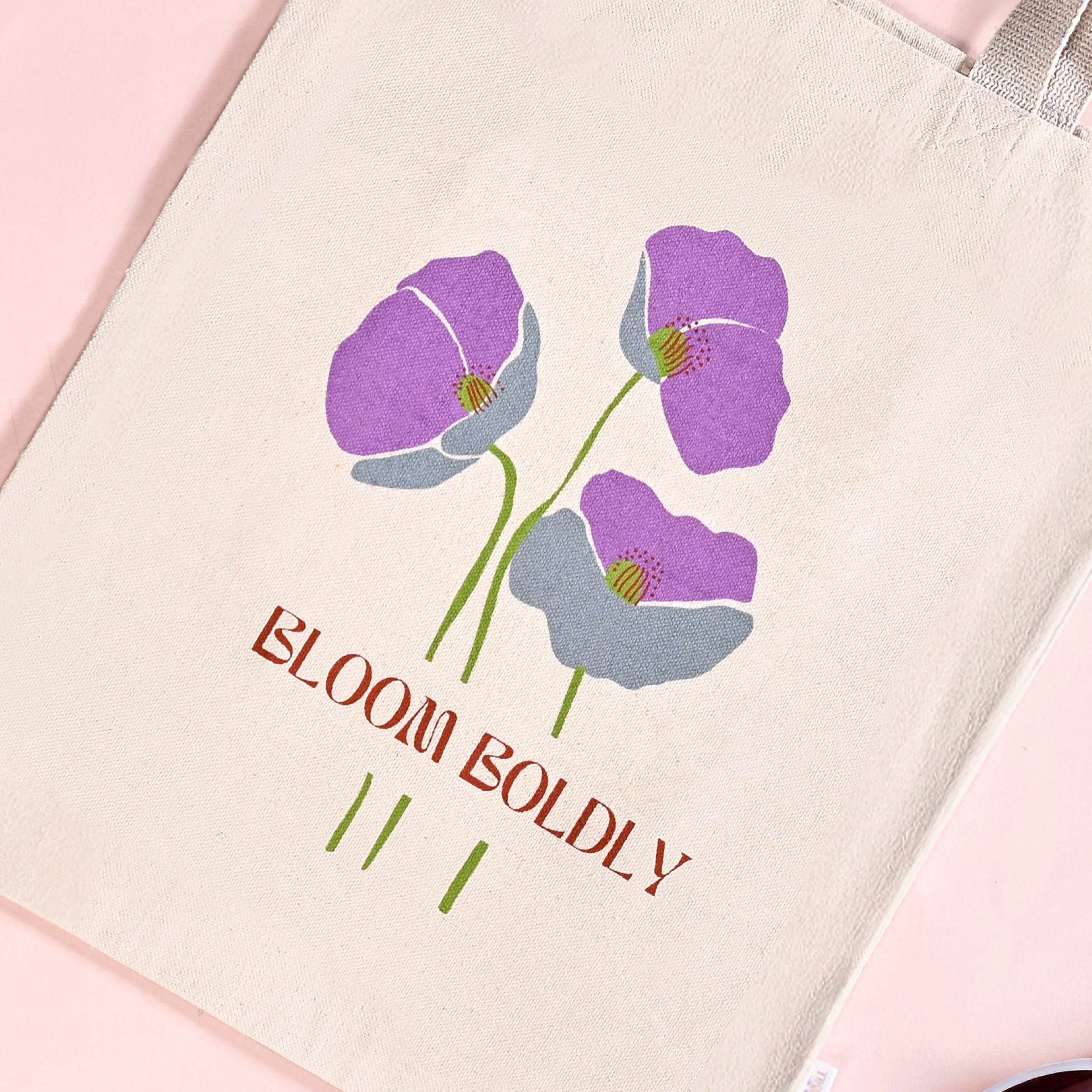 Flower Power Reusable Printed Canvas Tote Bag Set Of 2 - Image 10