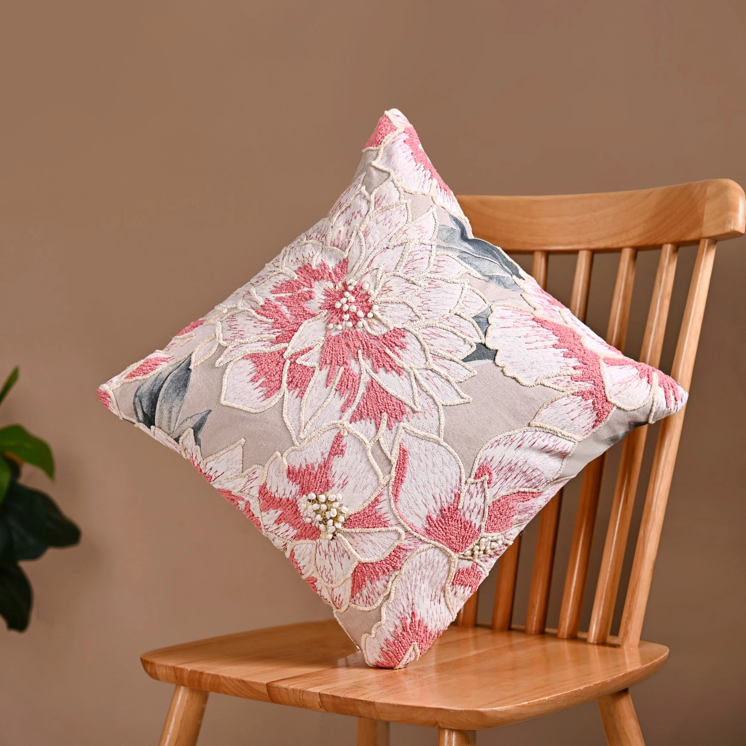 Flowers Of Eden Cotton Cushion Cover 40x40 cm - Image 2