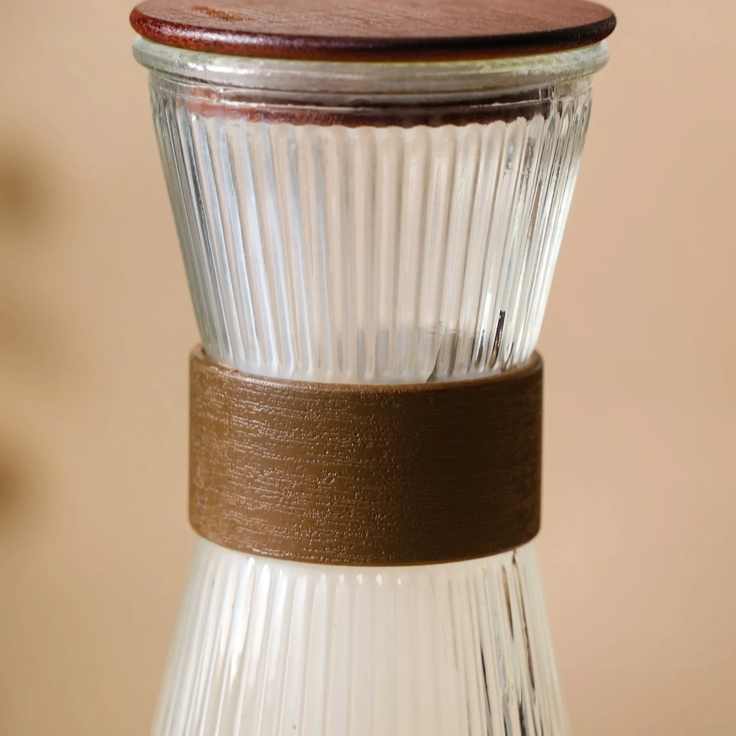 Fluted Glass Carafe Jug With Tumblers - Image 7