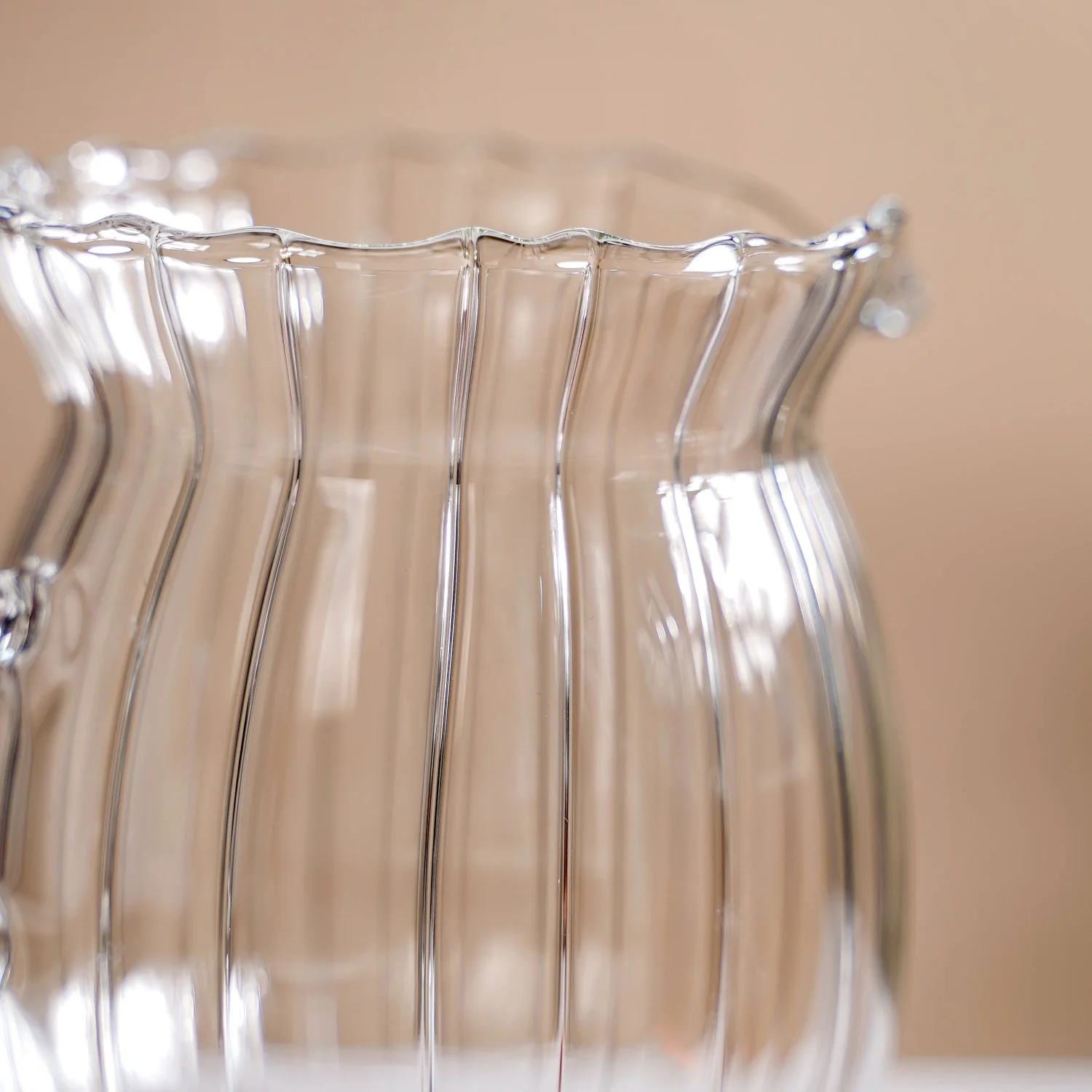 Fluted Glass Creamer Coffee Jug Set Of 2 375ml - Image 6
