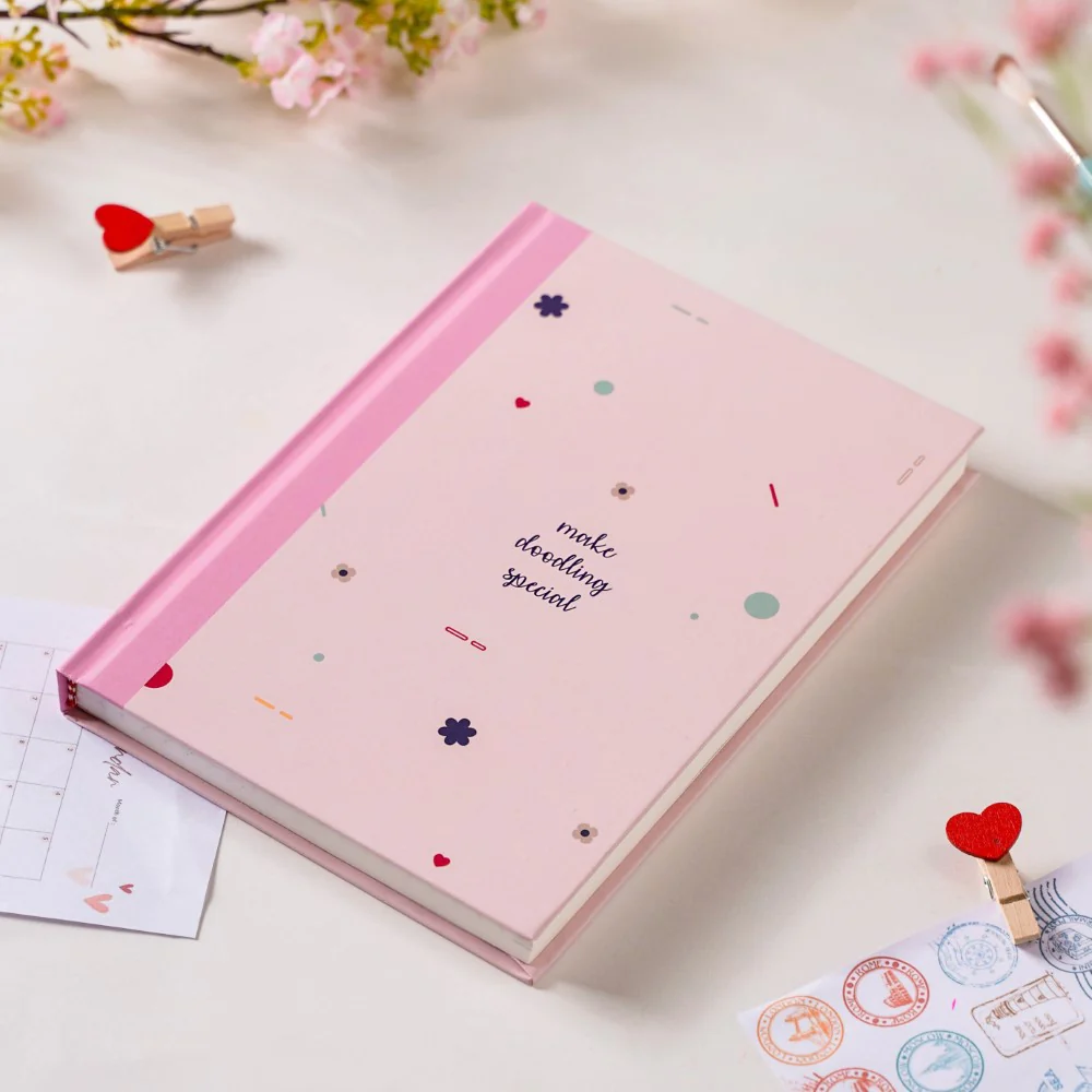 Focused And Fabulous Hardbound Doodle Diary Pink 8.2 X 5.9 Inch - Image 3