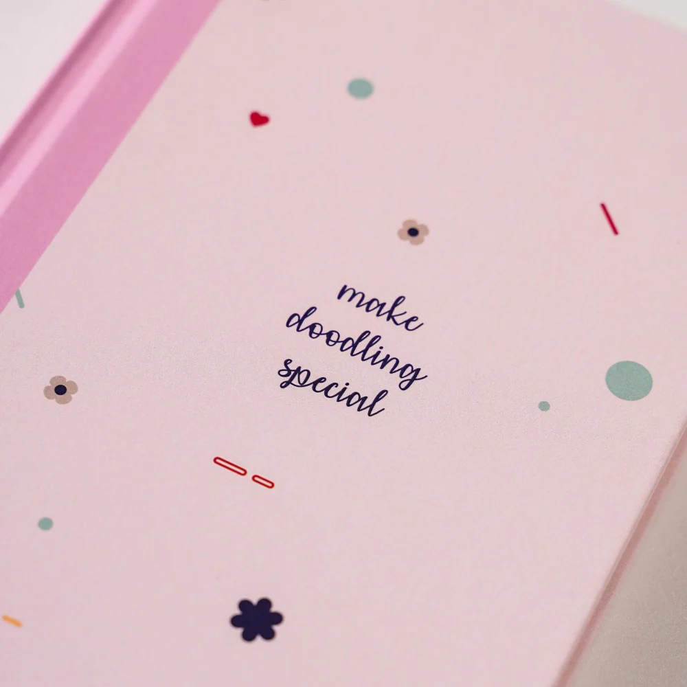 Focused And Fabulous Hardbound Doodle Diary Pink 8.2 X 5.9 Inch - Image 5