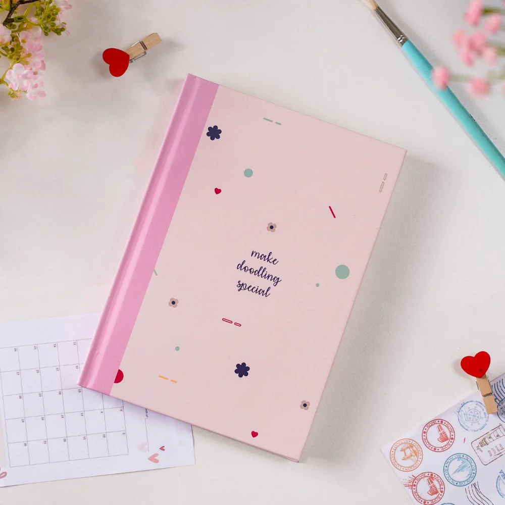 Focused And Fabulous Hardbound Doodle Diary Pink 8.2 X 5.9 Inch - Image 6