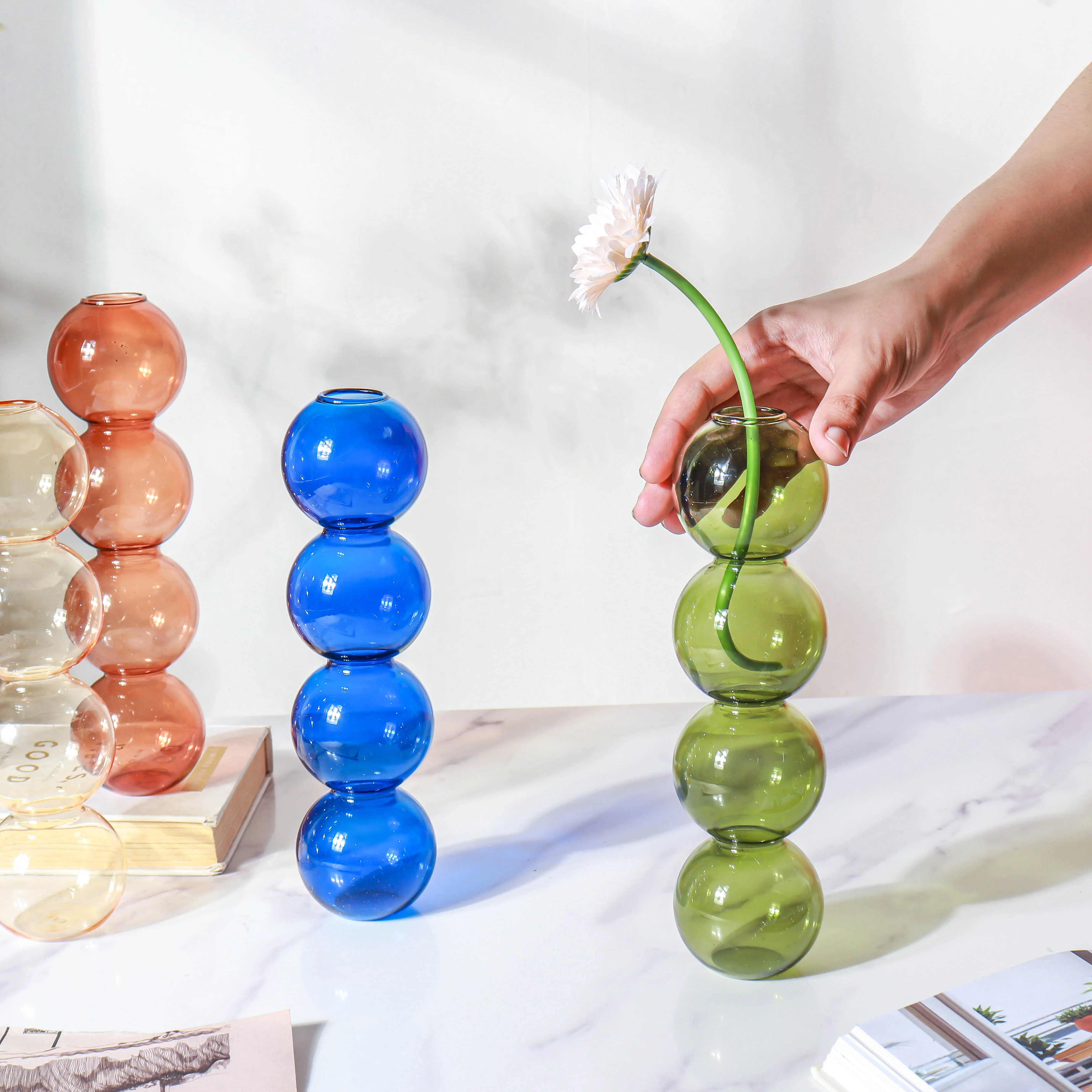 Four Bubbles Glass Vase - Image 2