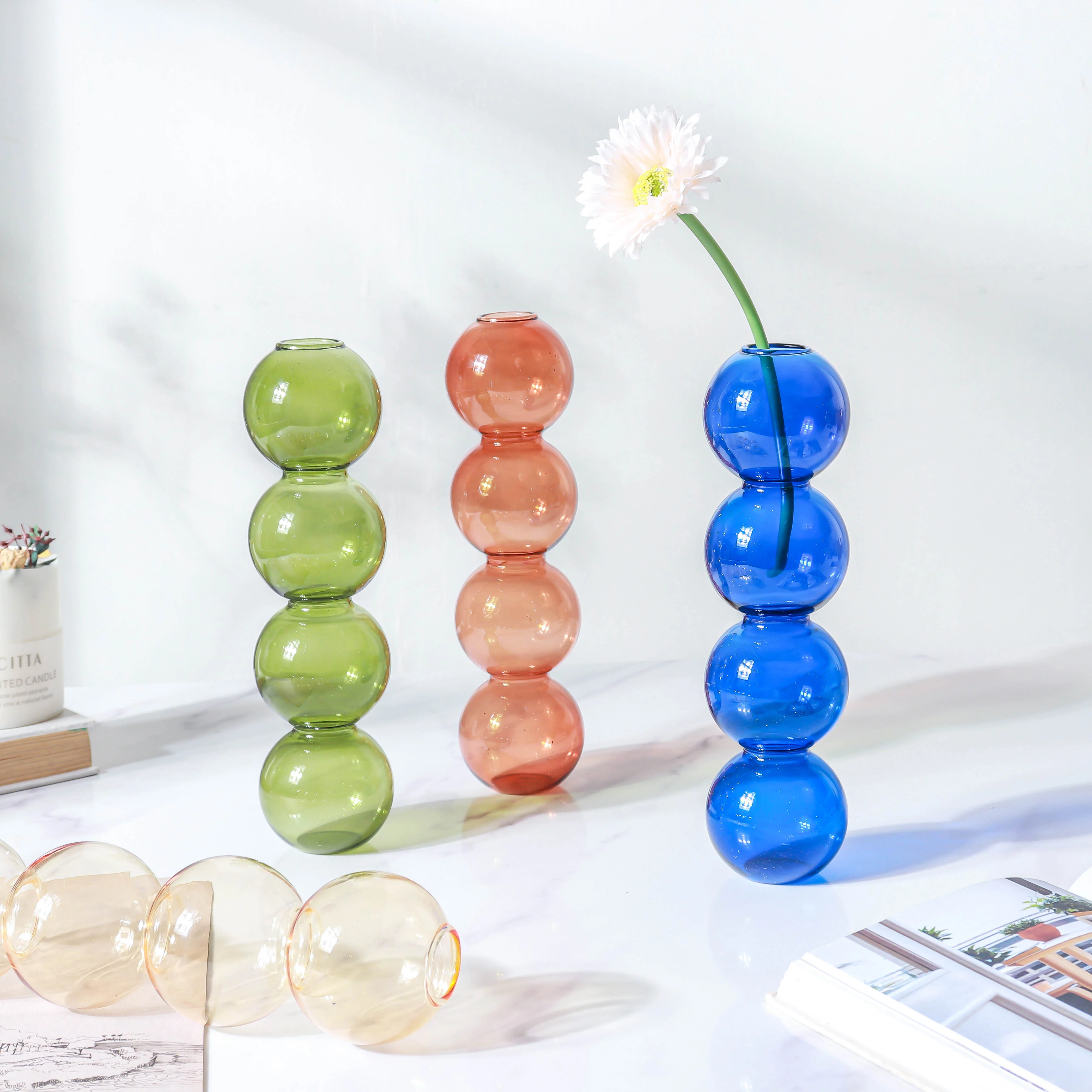 Four Bubbles Glass Vase - Image 5
