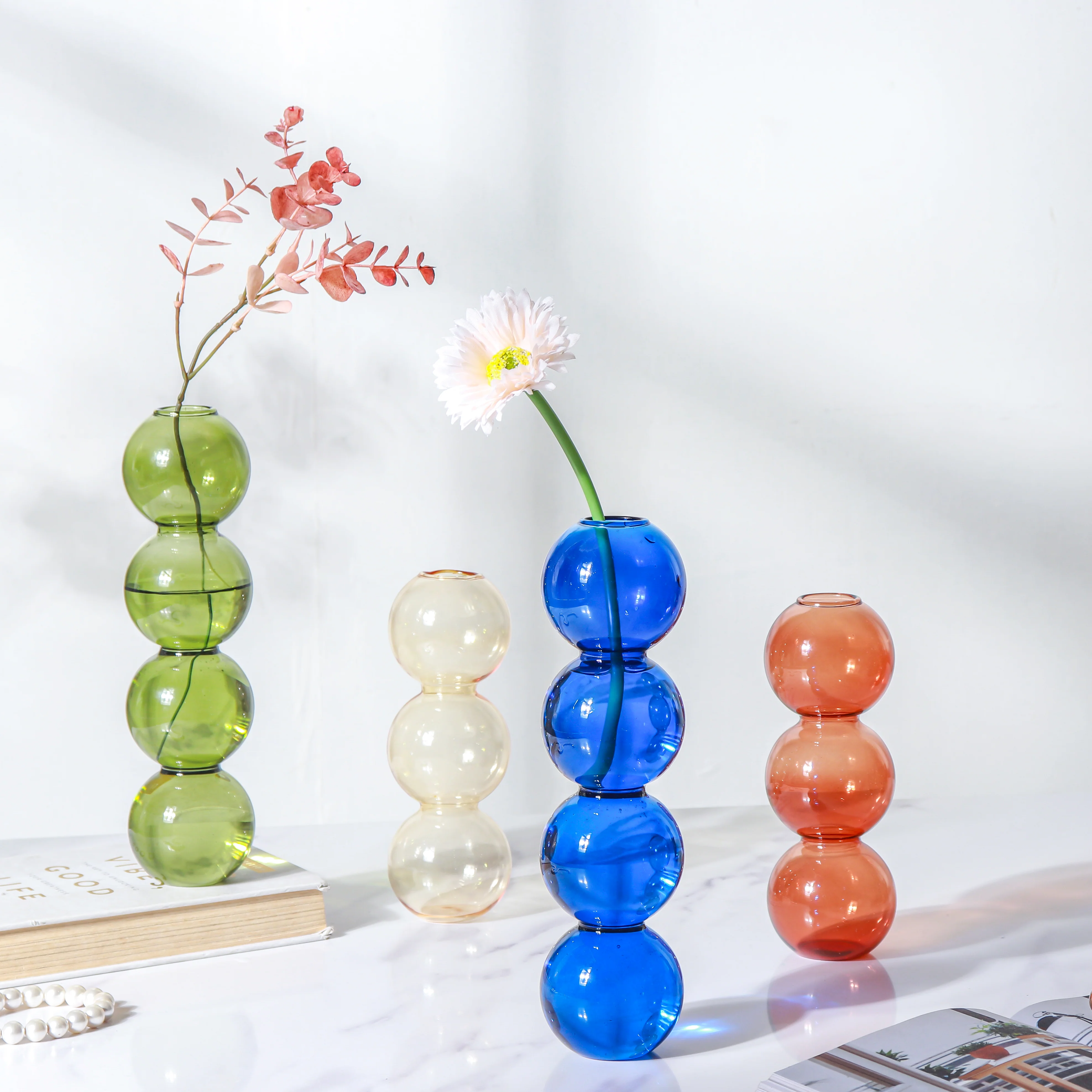 Four Bubbles Glass Vase - Image 7