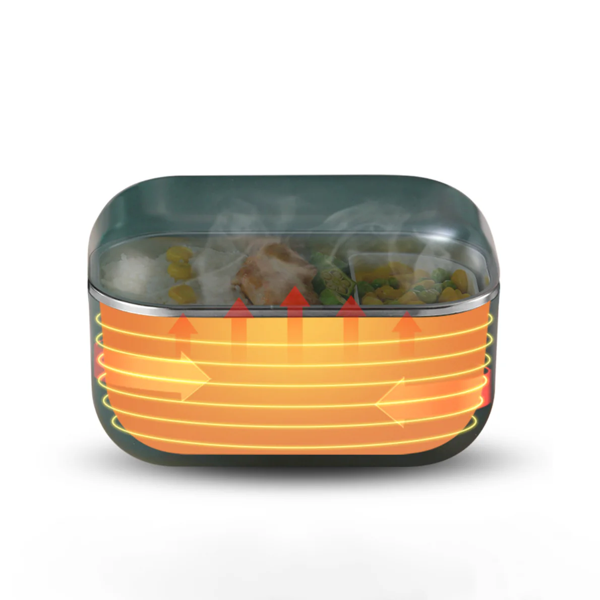 Fresh Meal Electric Hot Lunch Box Green - Image 11