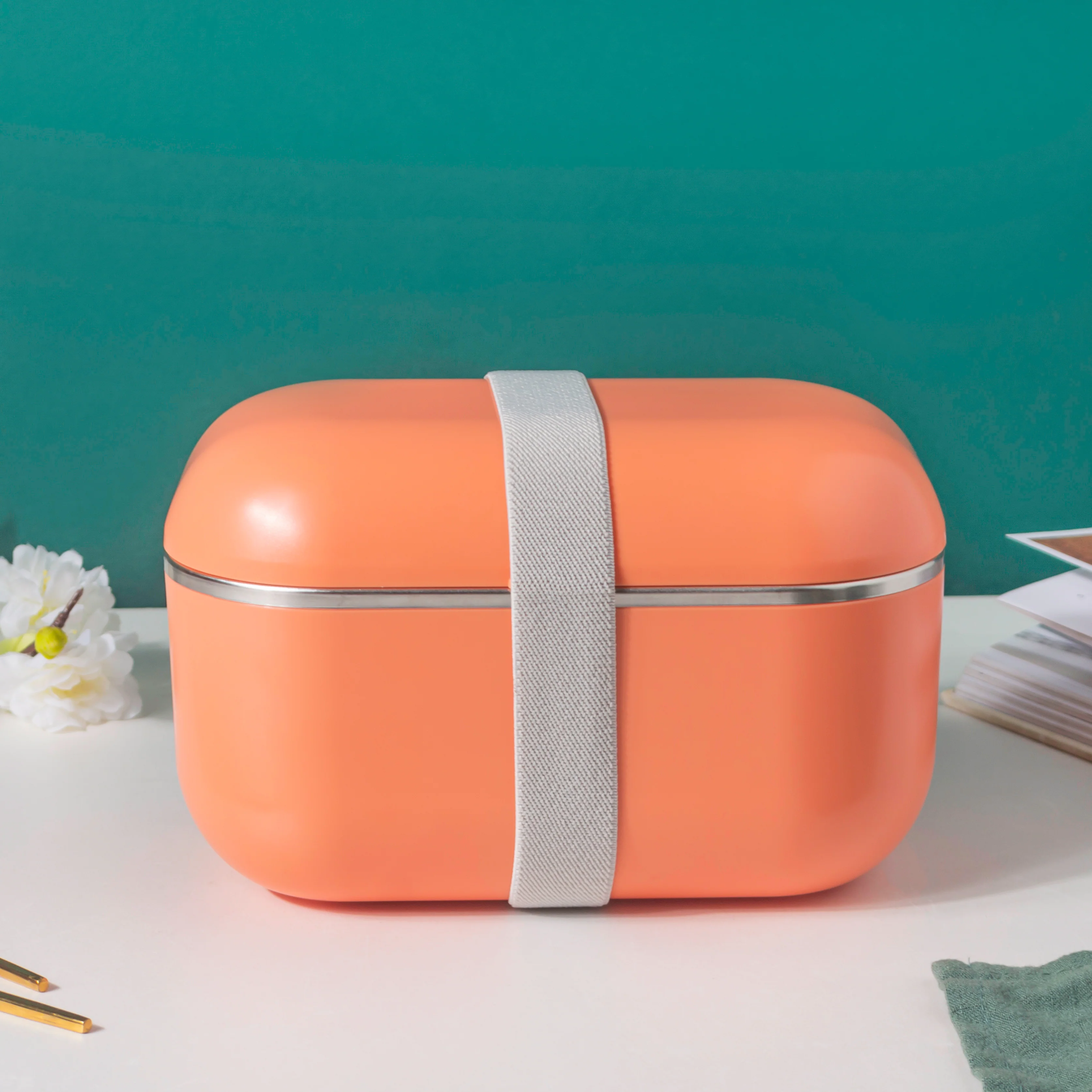 Fresh Meal Electric Hot Lunch Box Orange - Image 9