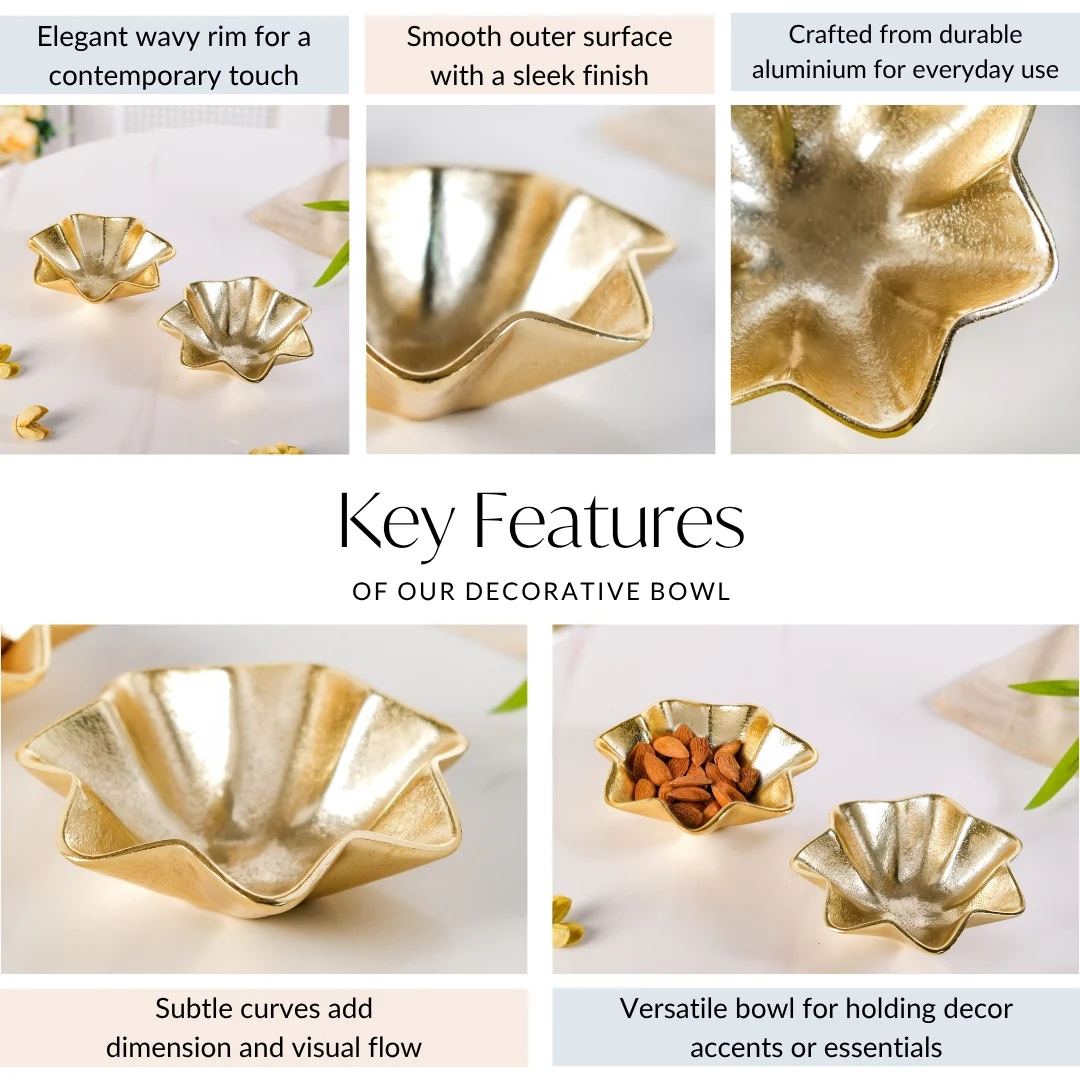 Frill Metal Trinket Bowl Set Of 2 - Image 8