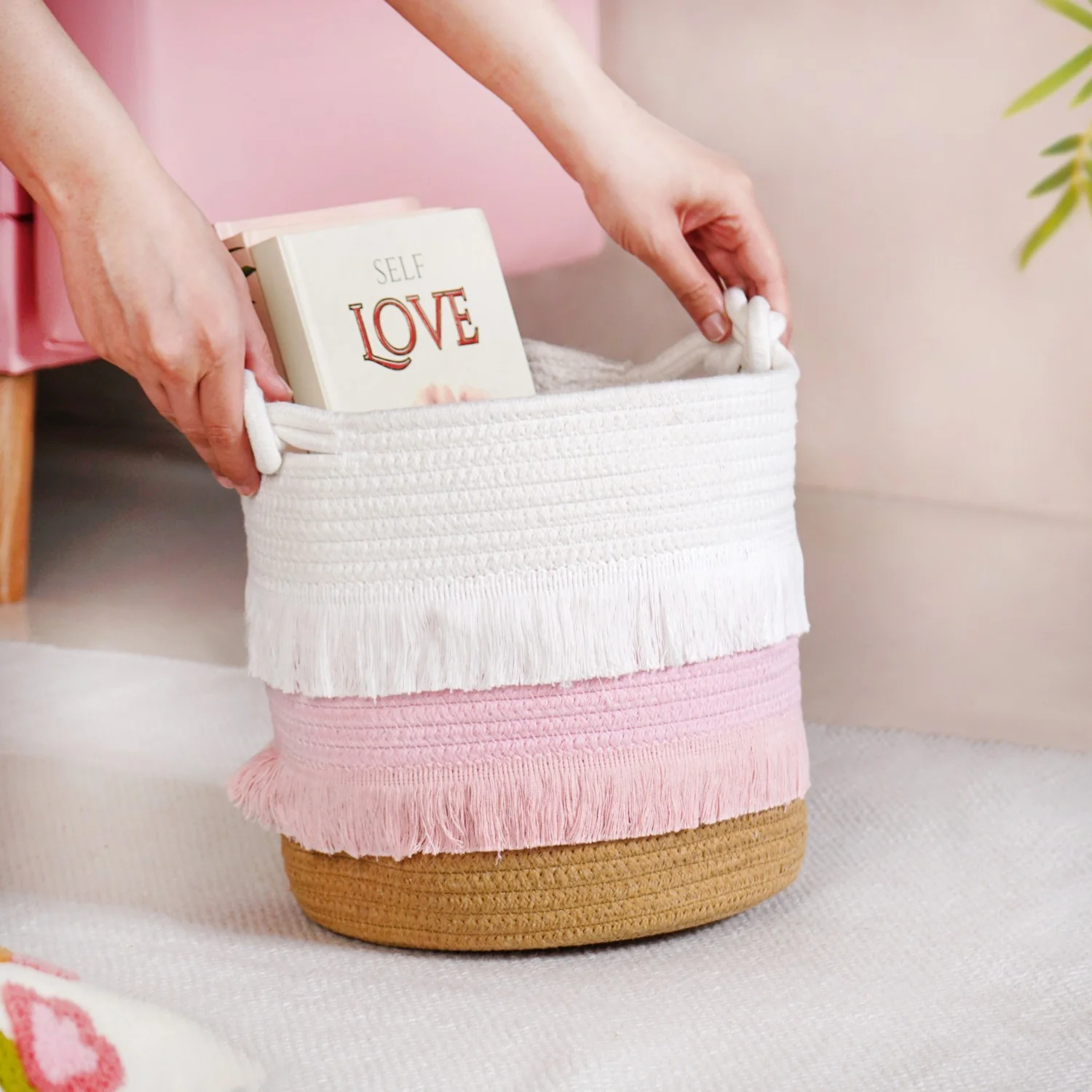 Fringe Laundry Organising Basket 24cm - Image 3