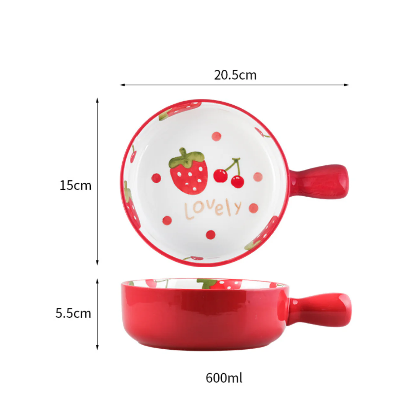Fruit Dish With Handle - Image 20
