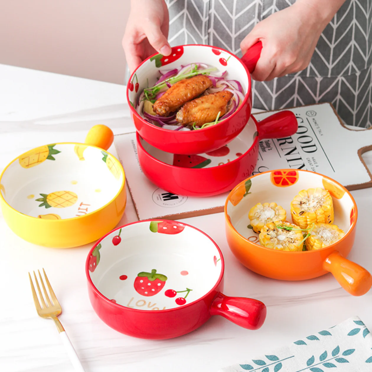 Fruit Dish With Handle - Image 3