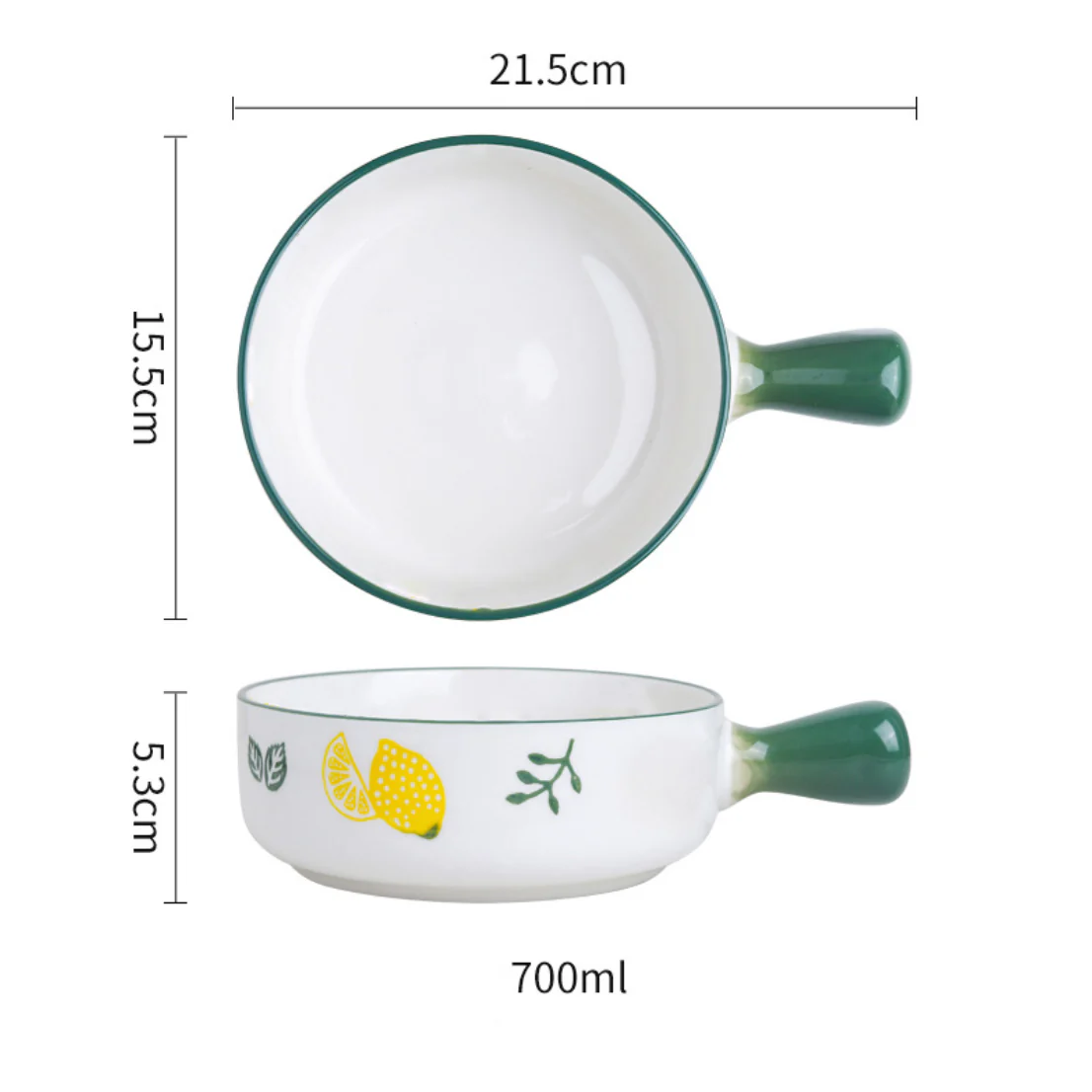 Fruit Printed Bowl With Handle - Image 15