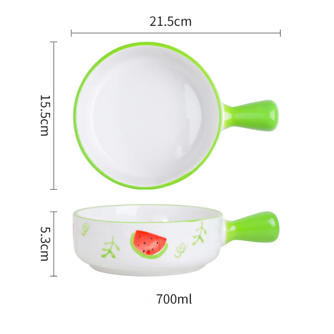 Fruit Printed Bowl With Handle - Image 16