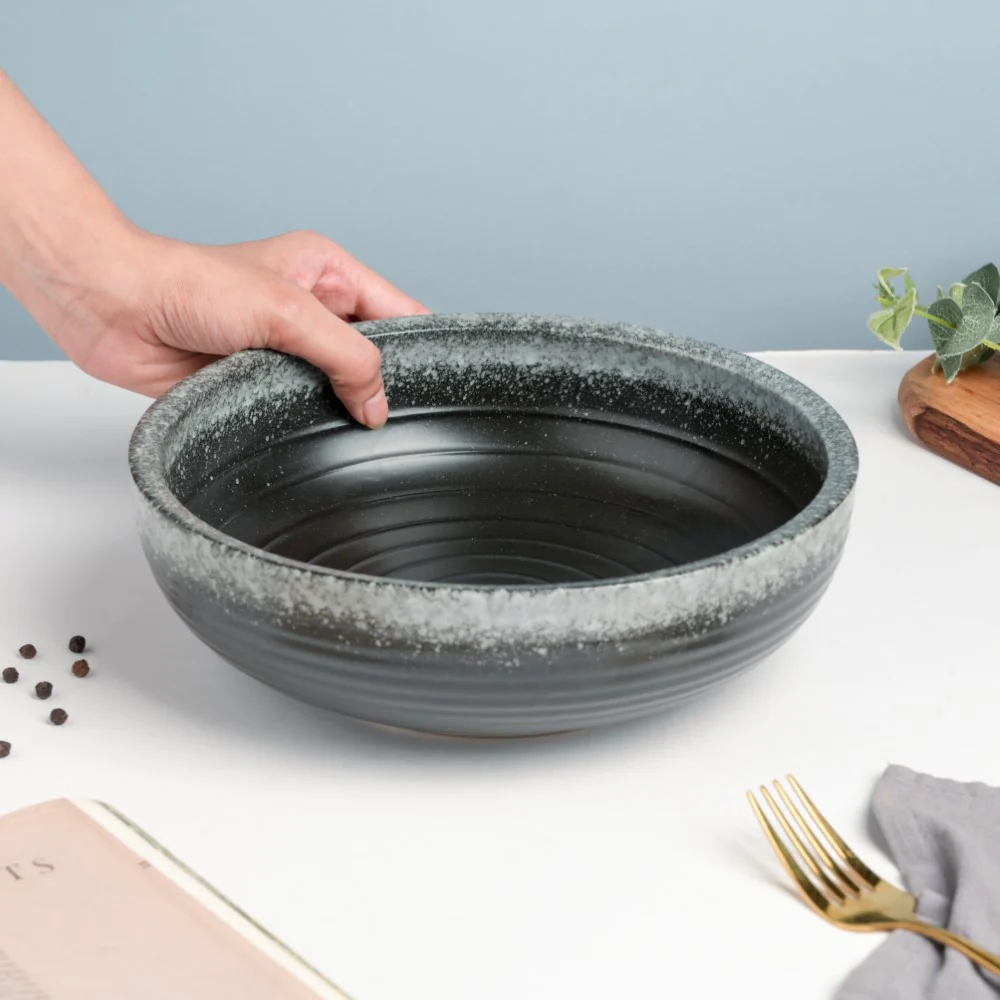 Galaxy Stone Pottery 35 Piece Dinner Set For 6 - Image 13