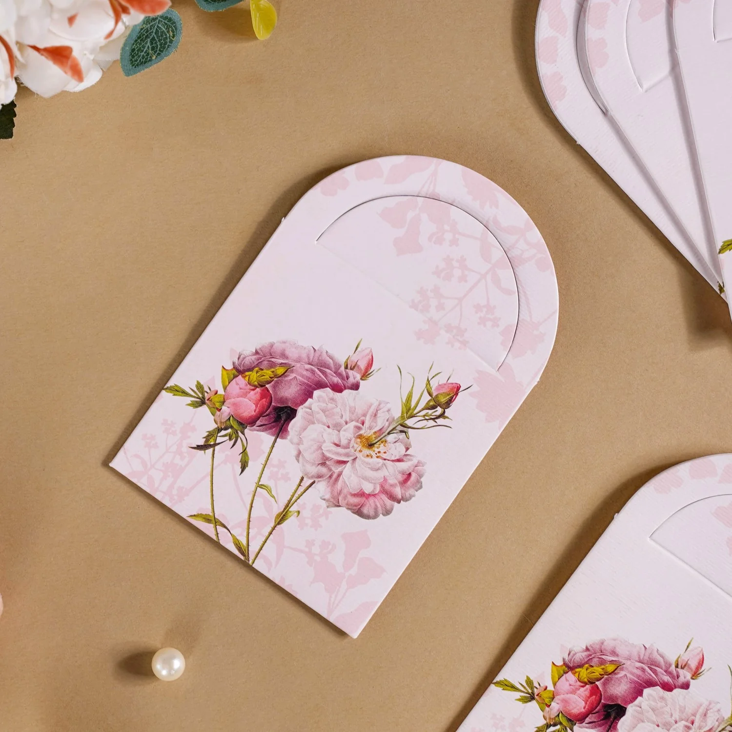 Garden Rose Money Envelope Pastel Pink Set Of 12 - Image 7