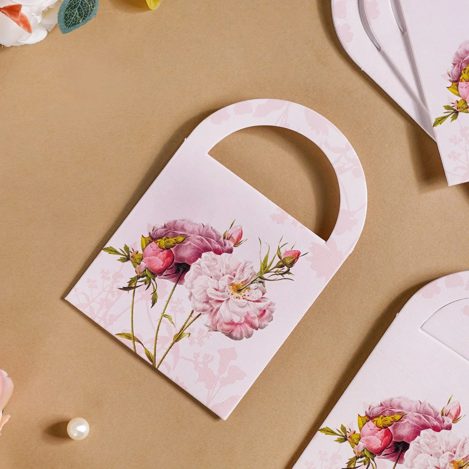 Garden Rose Money Envelope Pastel Pink Set Of 12 - Image 8