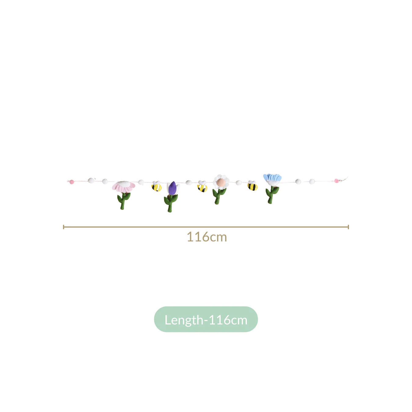 Garden Theme Bunting Wall Hanging For Nursery Room - Image 4