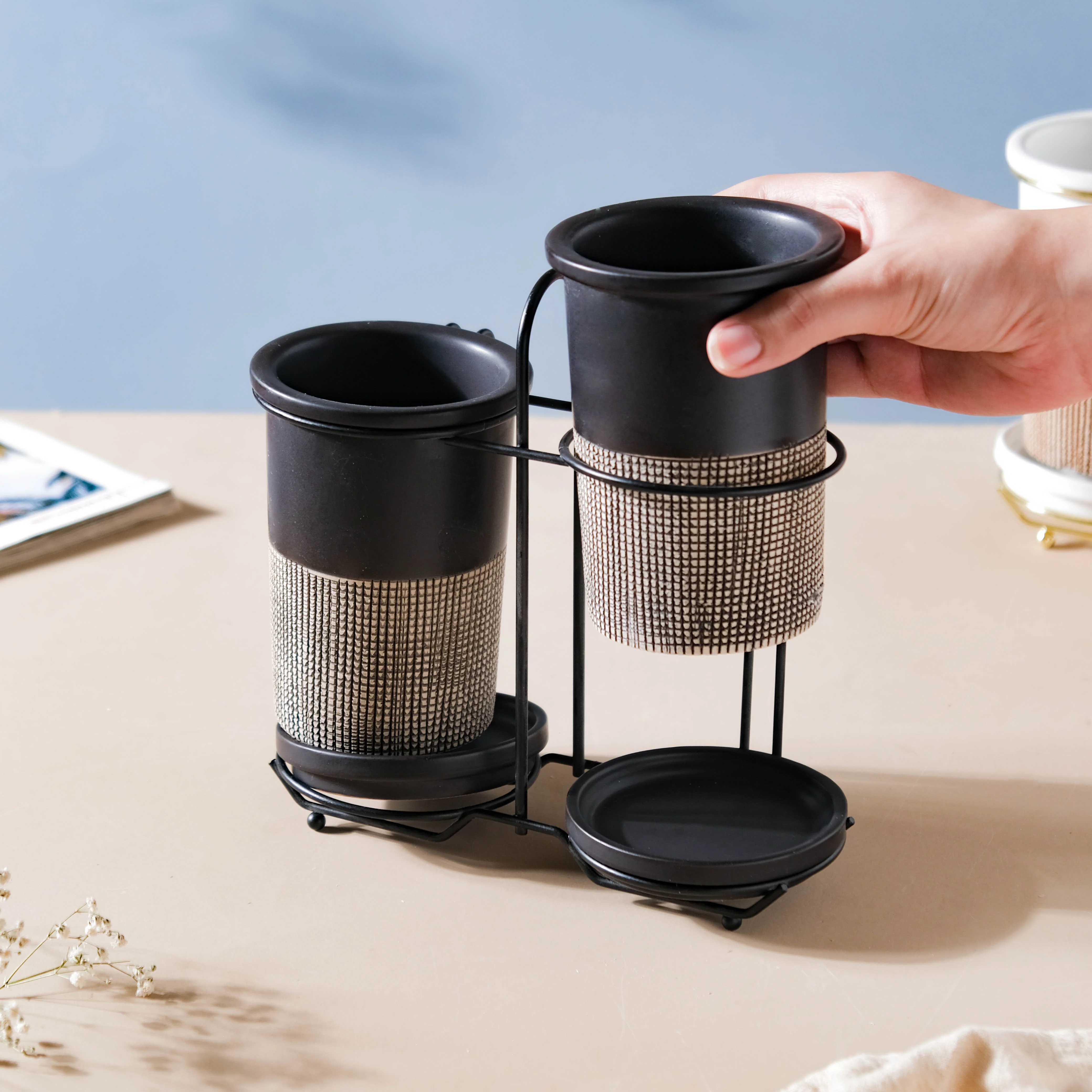 Gemini Twin Tumbler Set Of 2 Black - Image 3