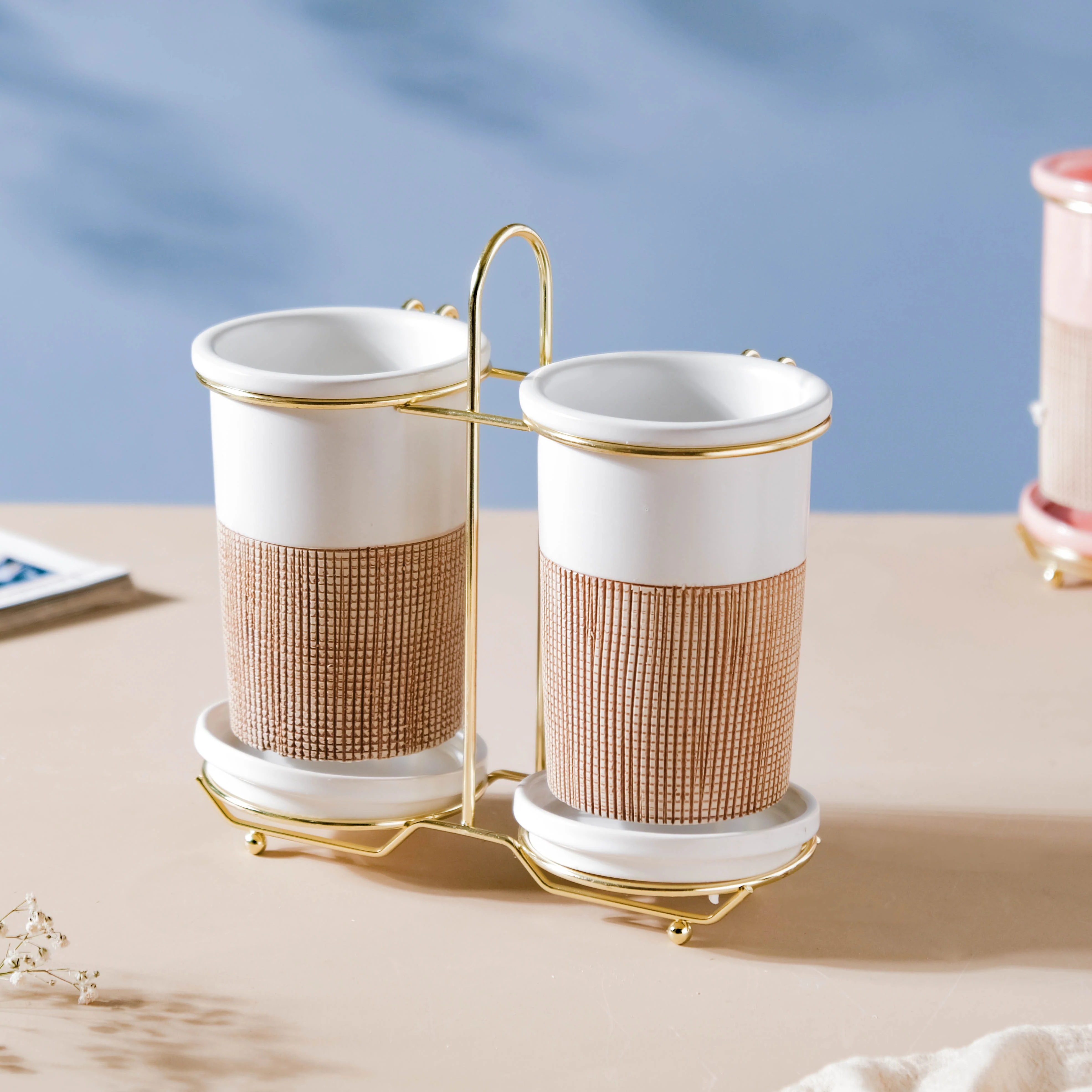 Gemini Twin Tumbler Set Of 2 White - Image 5