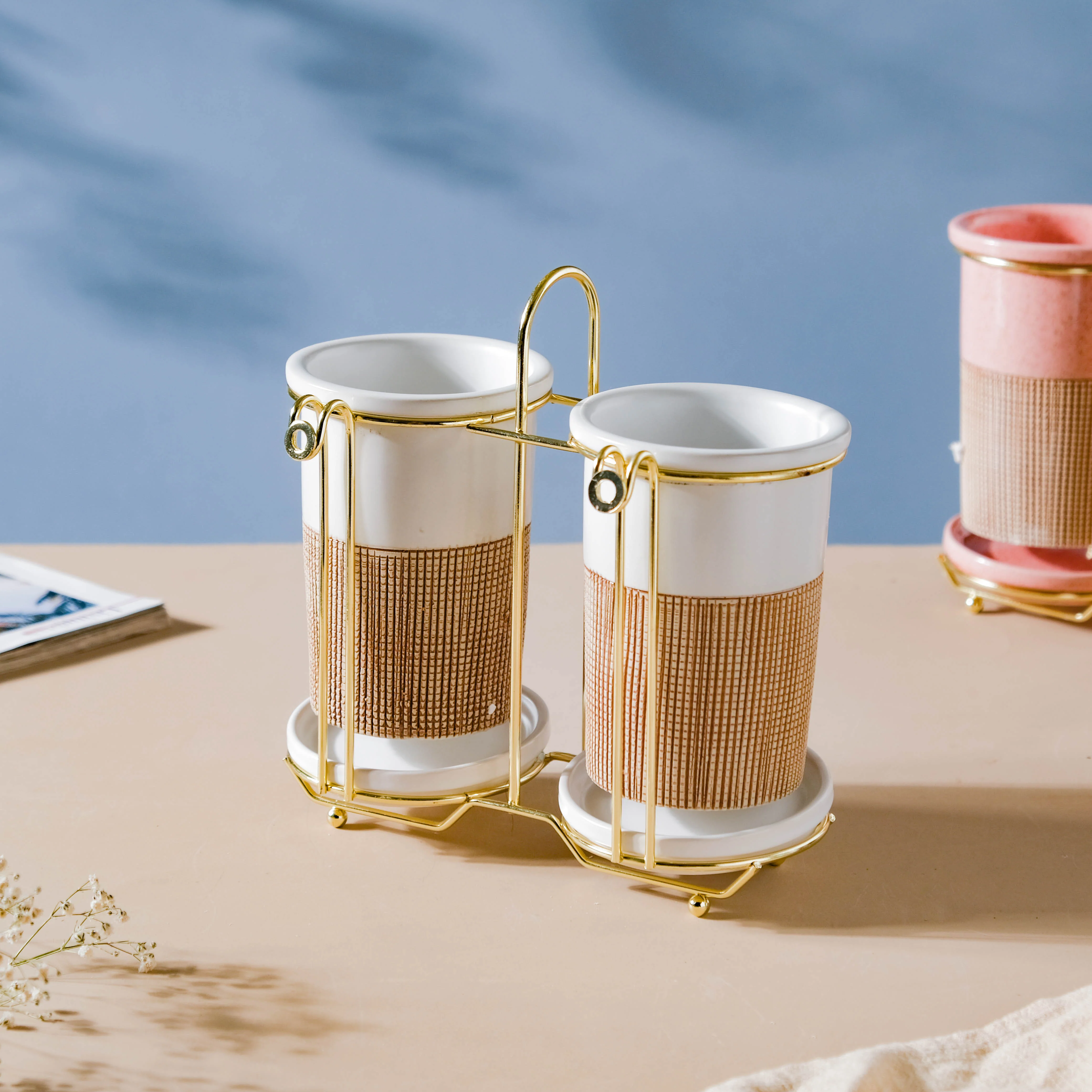 Gemini Twin Tumbler Set Of 2 White - Image 8
