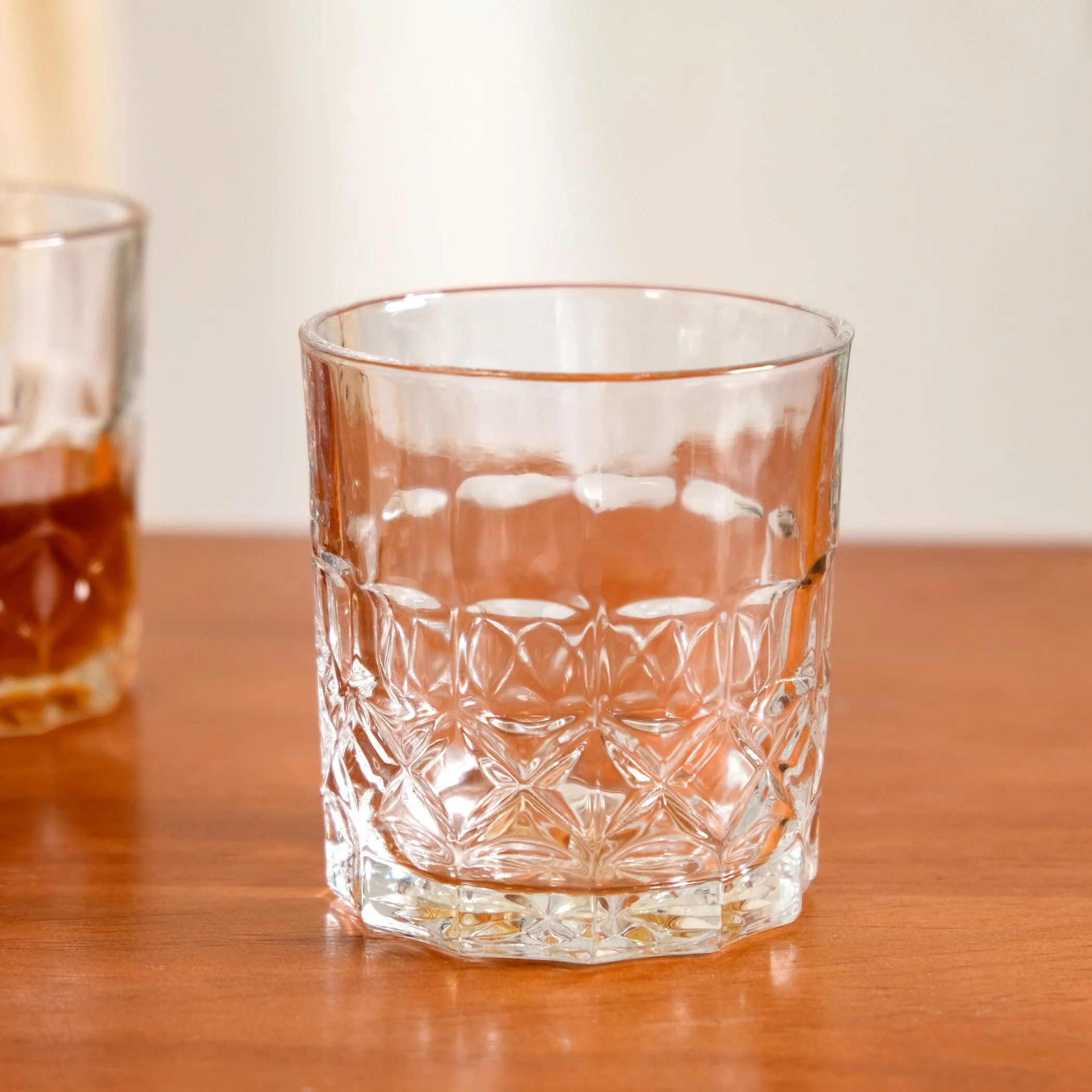 Geometric Embossed Scotch Glass Large Set Of 6 310ml - Image 7