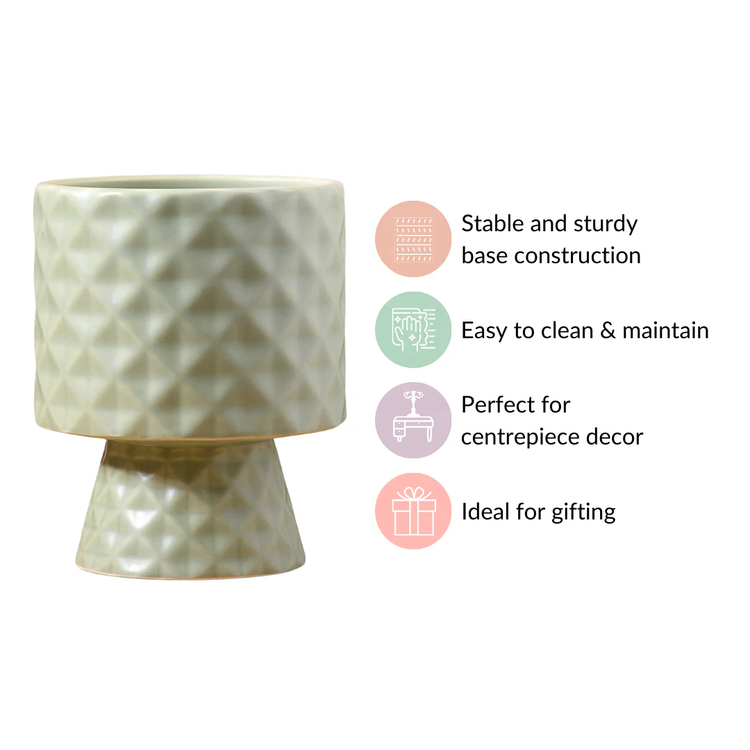 Geometric Vase Sage Green - Image 6
