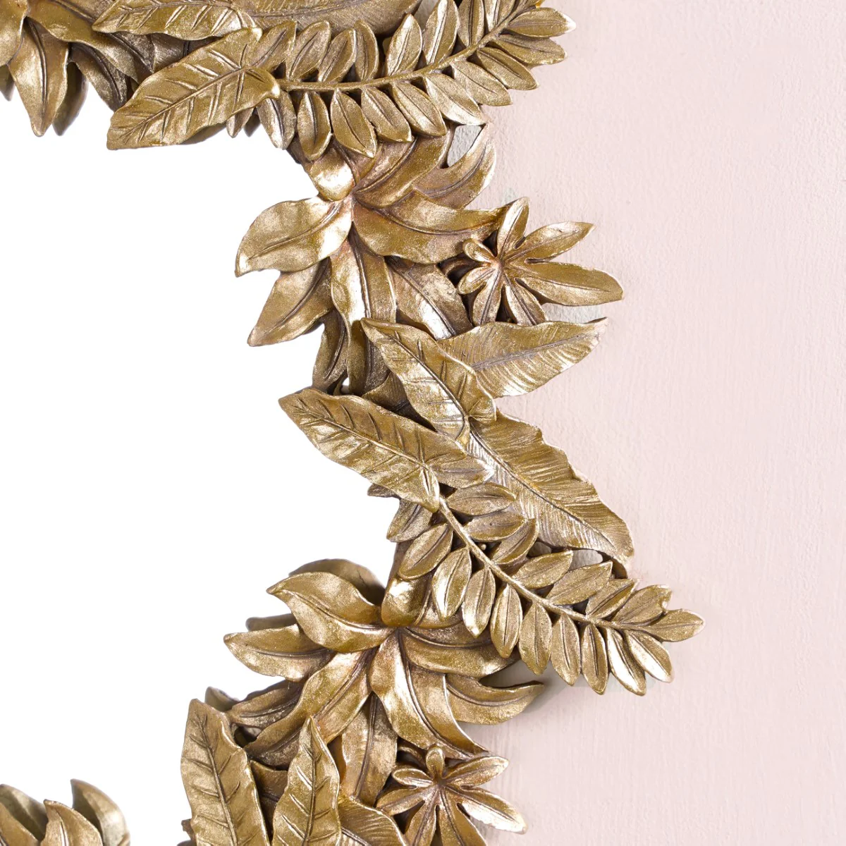 Gilded Leaf Frond Decorative Mirror Gold - Image 2