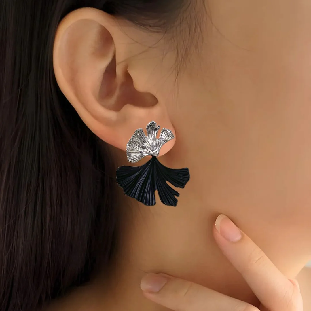Ginkgo Foliage Earrings - Image 2