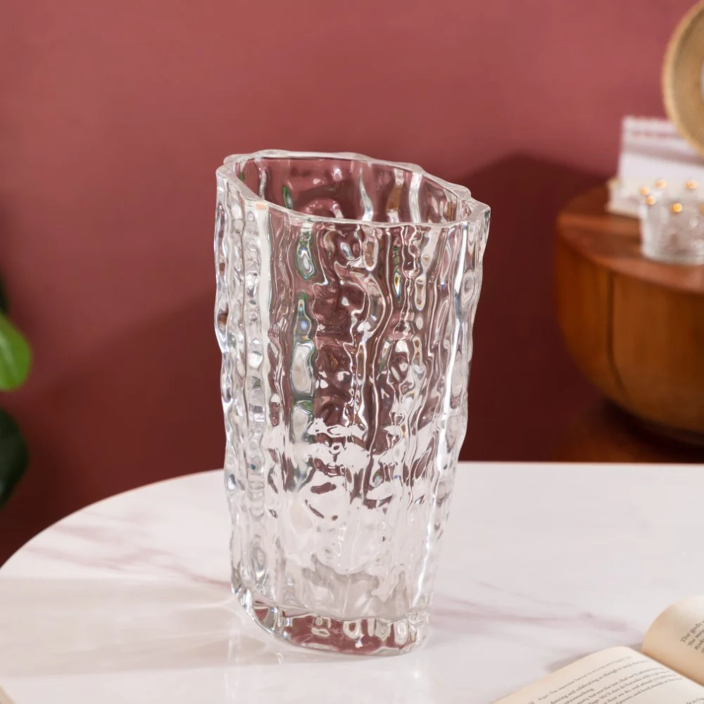 Glacier Glass Vase 11 Inch - Image 5