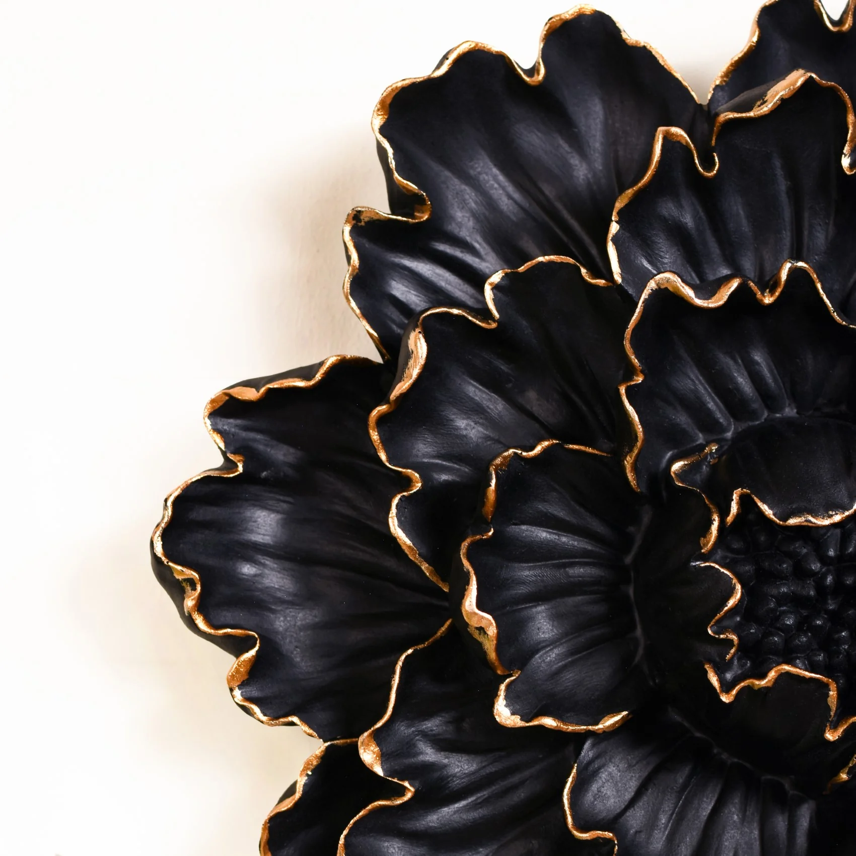 Glam Black Flower Wall Decor For Living Room - Image 9