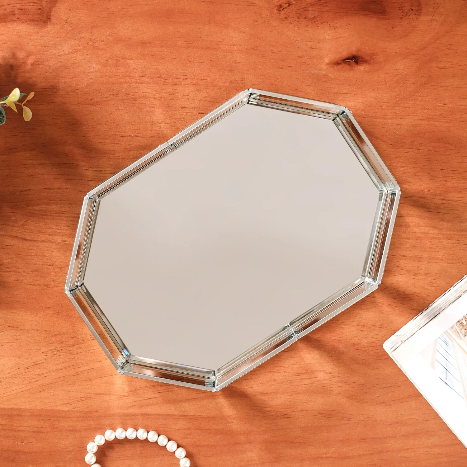 Glam Mirror Decorative Tray Silver - Image 6